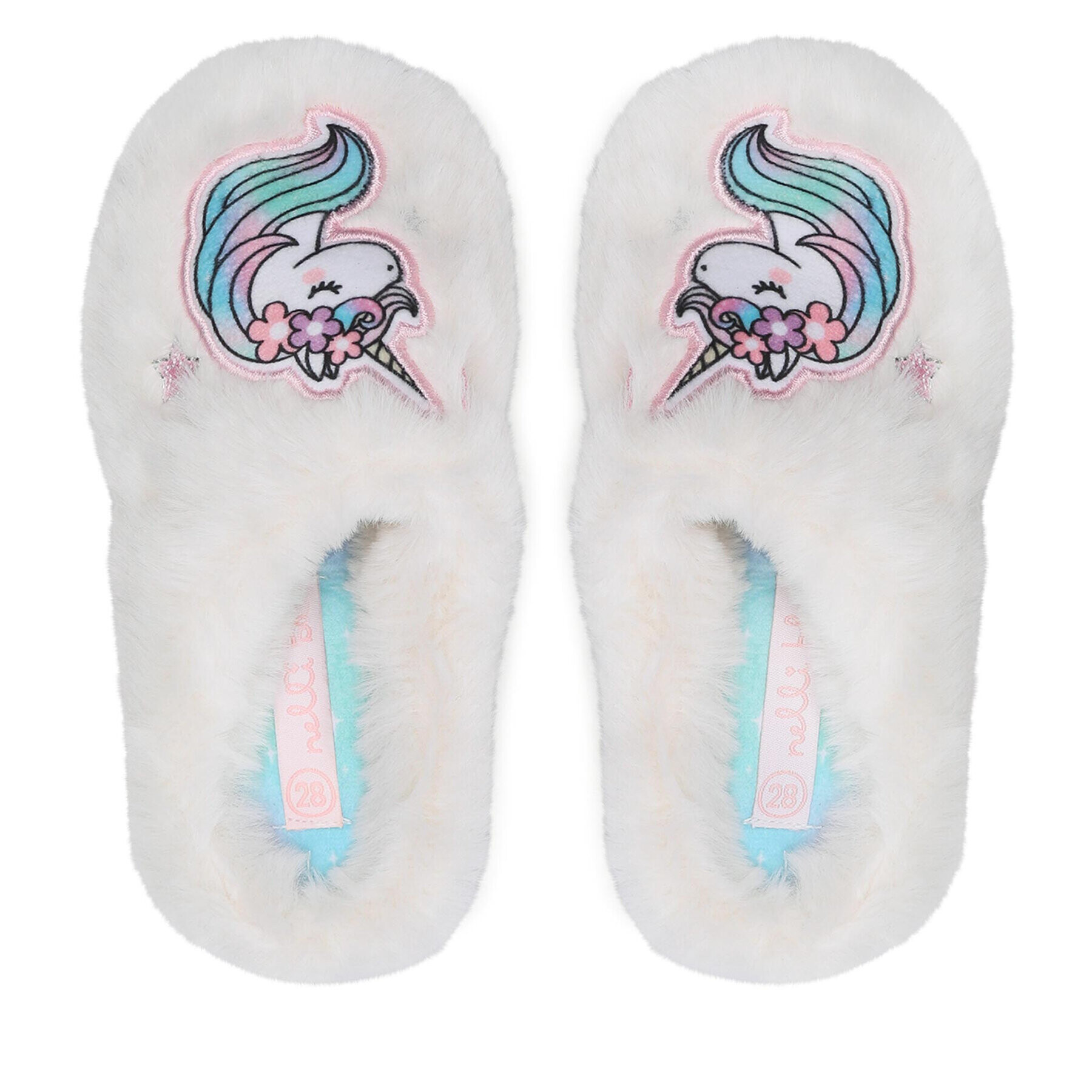 Nelli Blu Пантофи 22DR1189 Бял - Pepit.bg