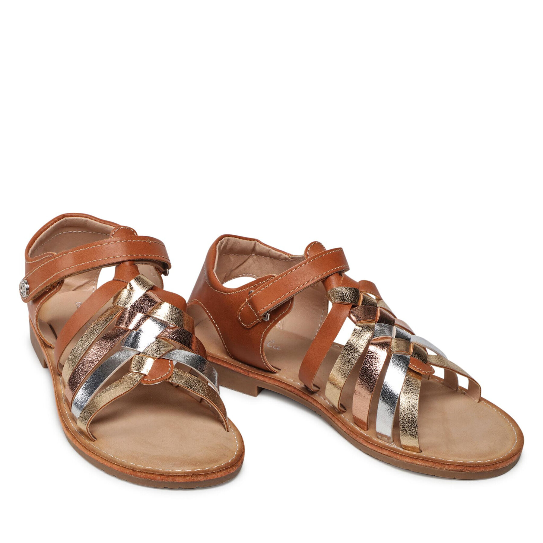 Nelli Blu Сандали CS2882-25 Златист - Pepit.bg