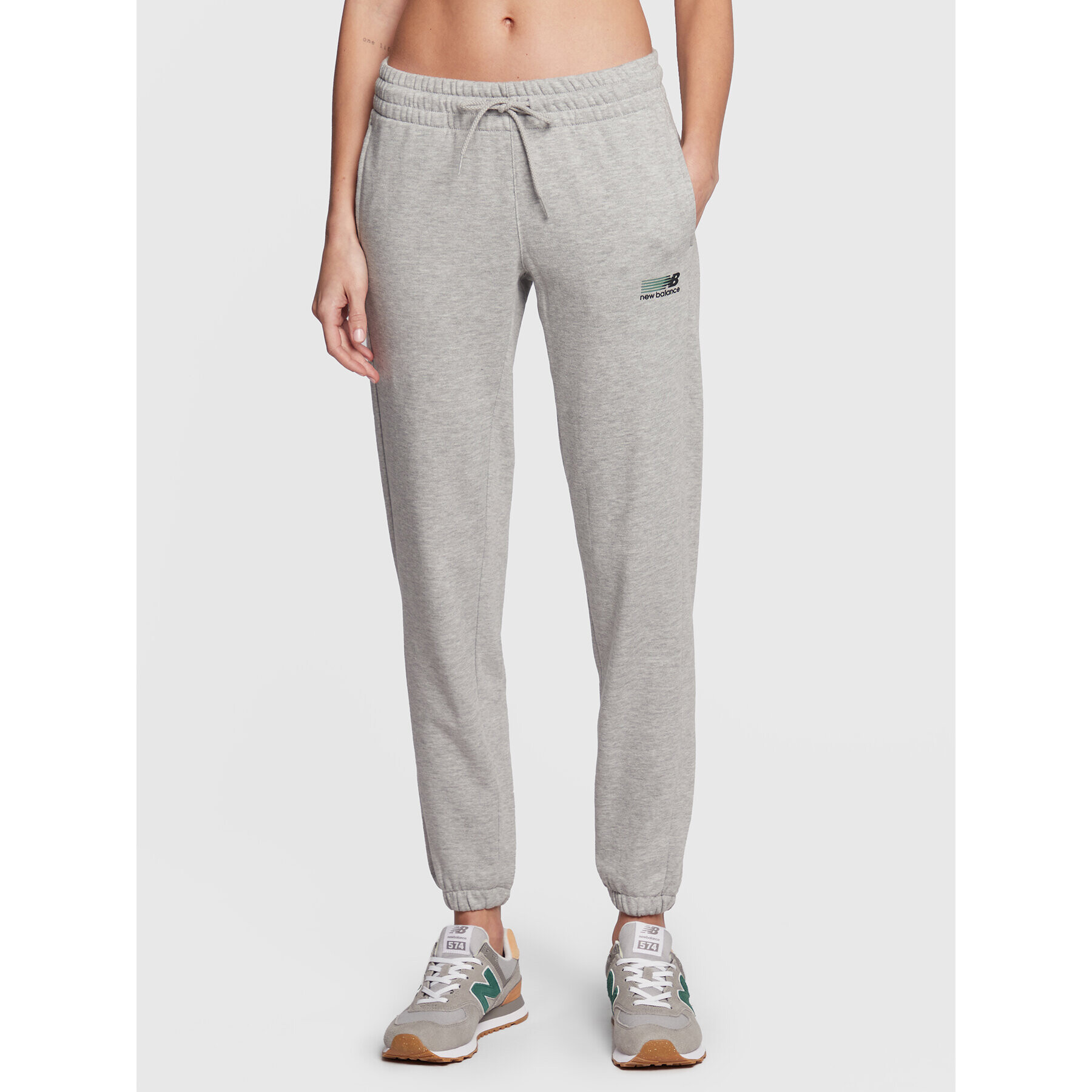 New Balance Долнище анцуг Athletics WP23811 Сив Athletic Fit - Pepit.bg