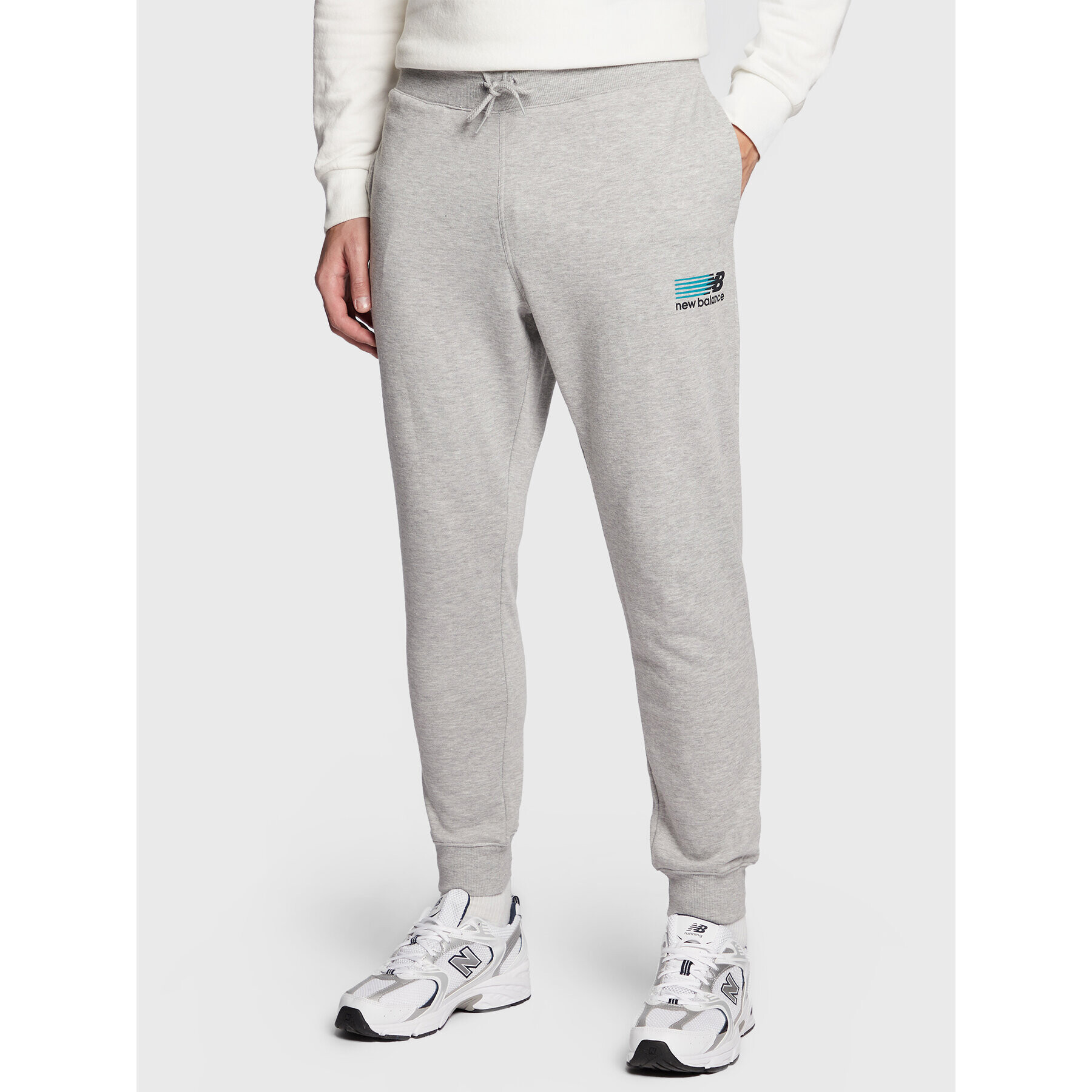 New Balance Долнище анцуг MP23901 Сив Athletic Fit - Pepit.bg