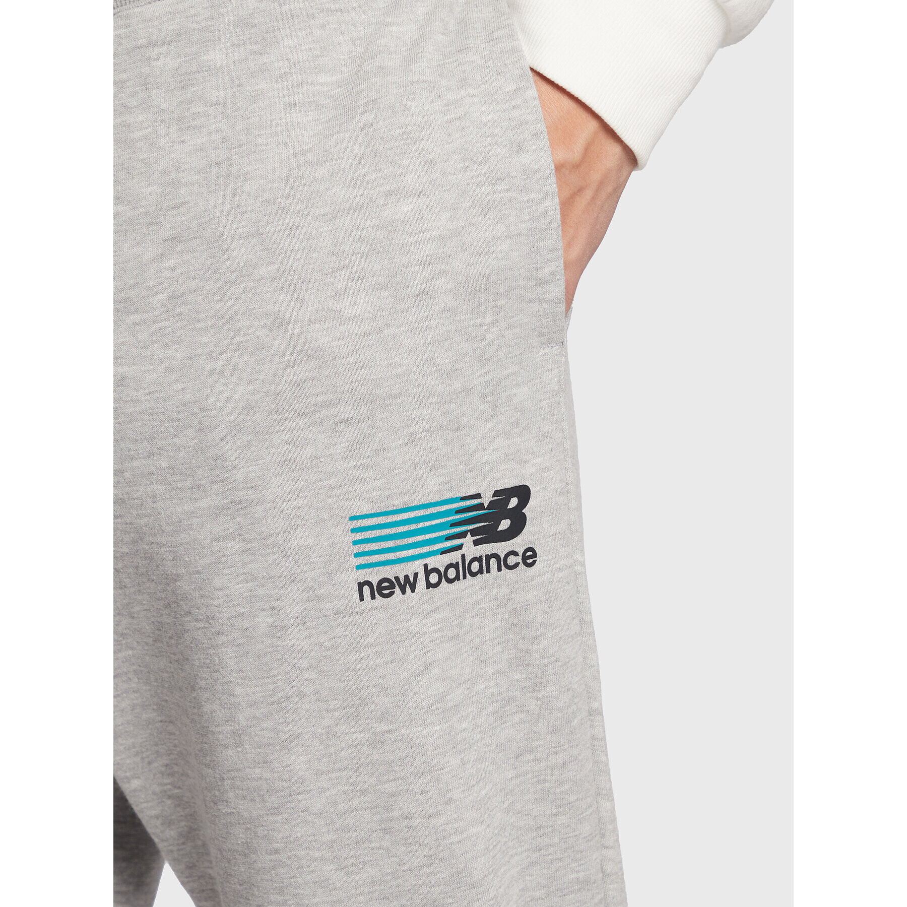 New Balance Долнище анцуг MP23901 Сив Athletic Fit - Pepit.bg