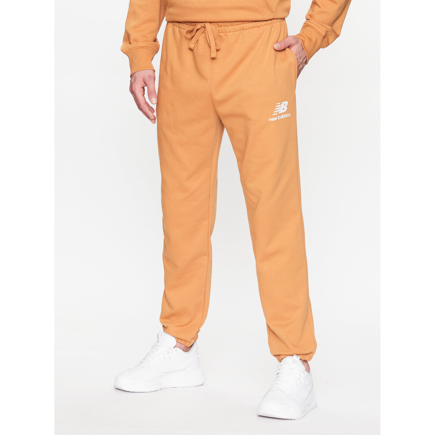 New Balance Долнище анцуг MP31539 Жълт Regular Fit - Pepit.bg