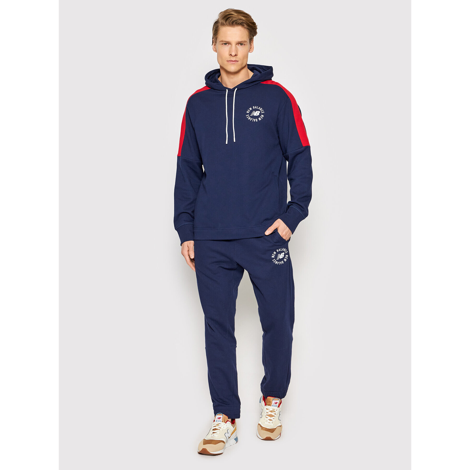 New Balance Долнище анцуг MP21900 Тъмносин Athletic Fit - Pepit.bg