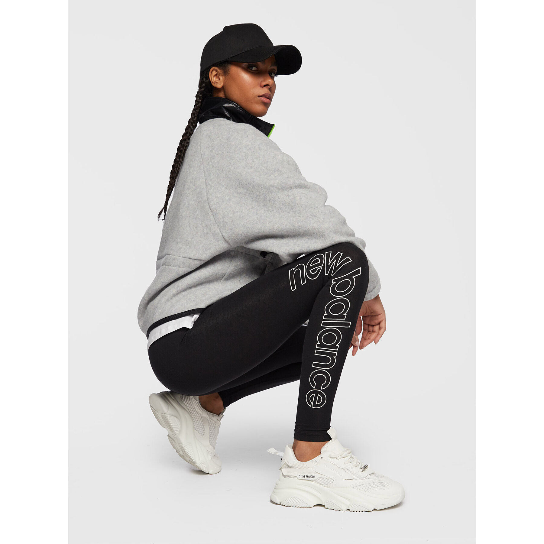 New Balance Клин Essentials WP23507 Черен Fitted Fit - Pepit.bg