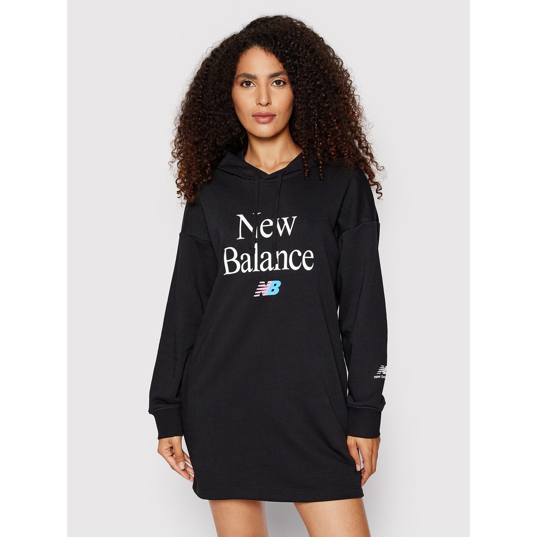 New Balance Плетена рокля Ess WD21501 Черен Oversize - Pepit.bg