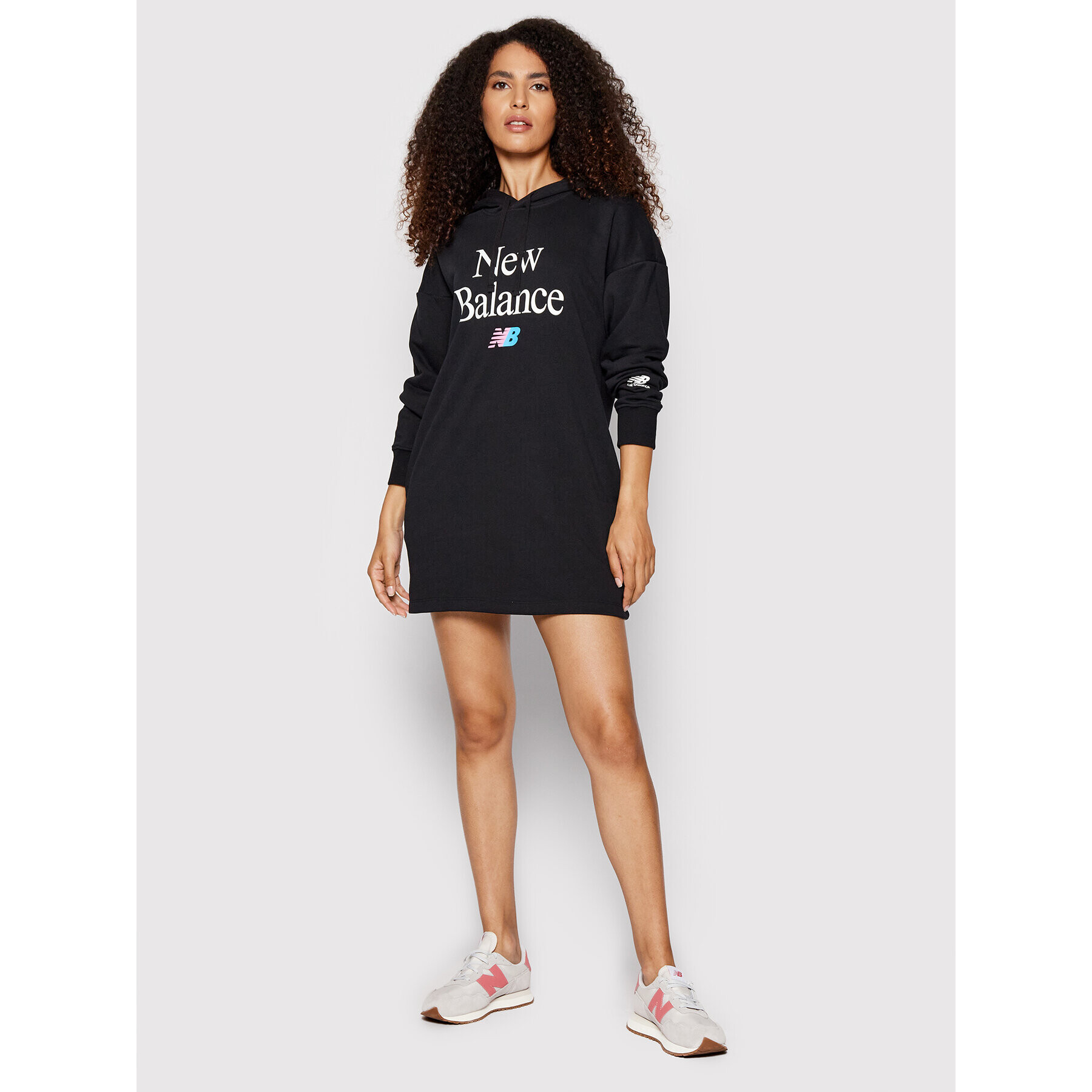 New Balance Плетена рокля Ess WD21501 Черен Oversize - Pepit.bg