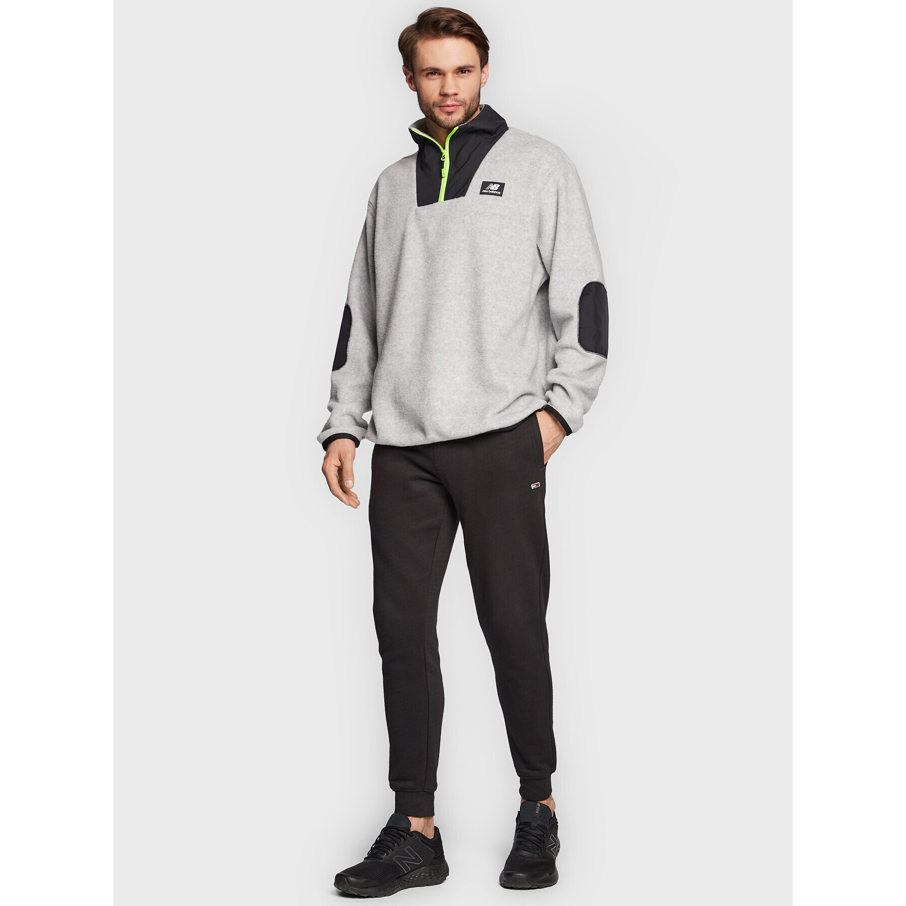 New Balance Полар MT23527 Сив Relaxed Fit - Pepit.bg