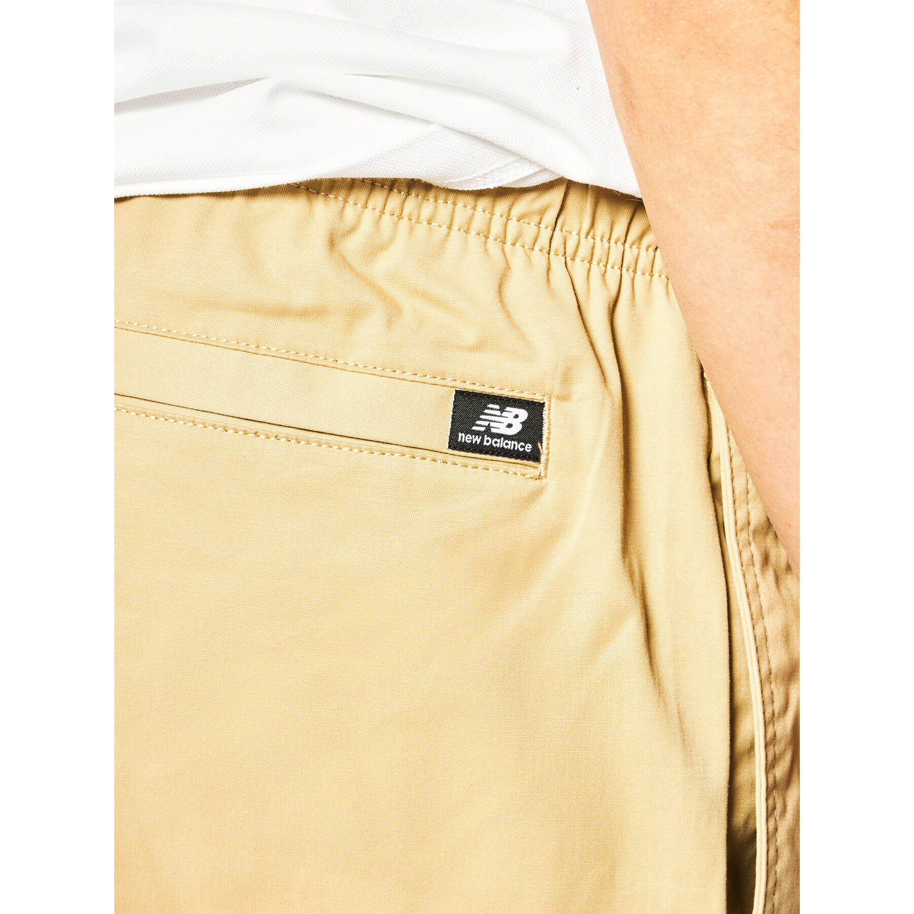 New Balance Шорти от плат MS01500 Бежов Athletic Fit - Pepit.bg