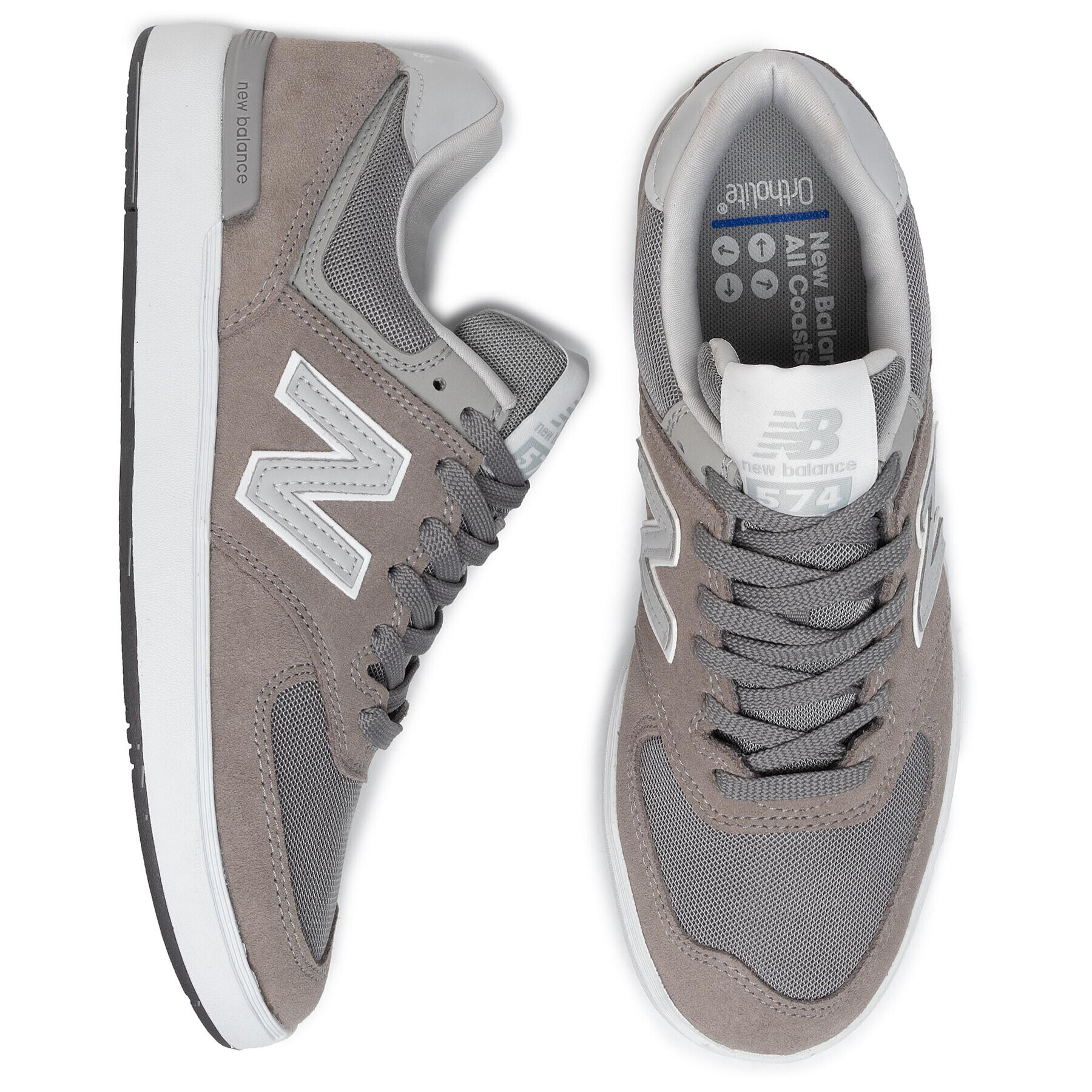 New Balance Сникърси AM574GRR Сив - Pepit.bg