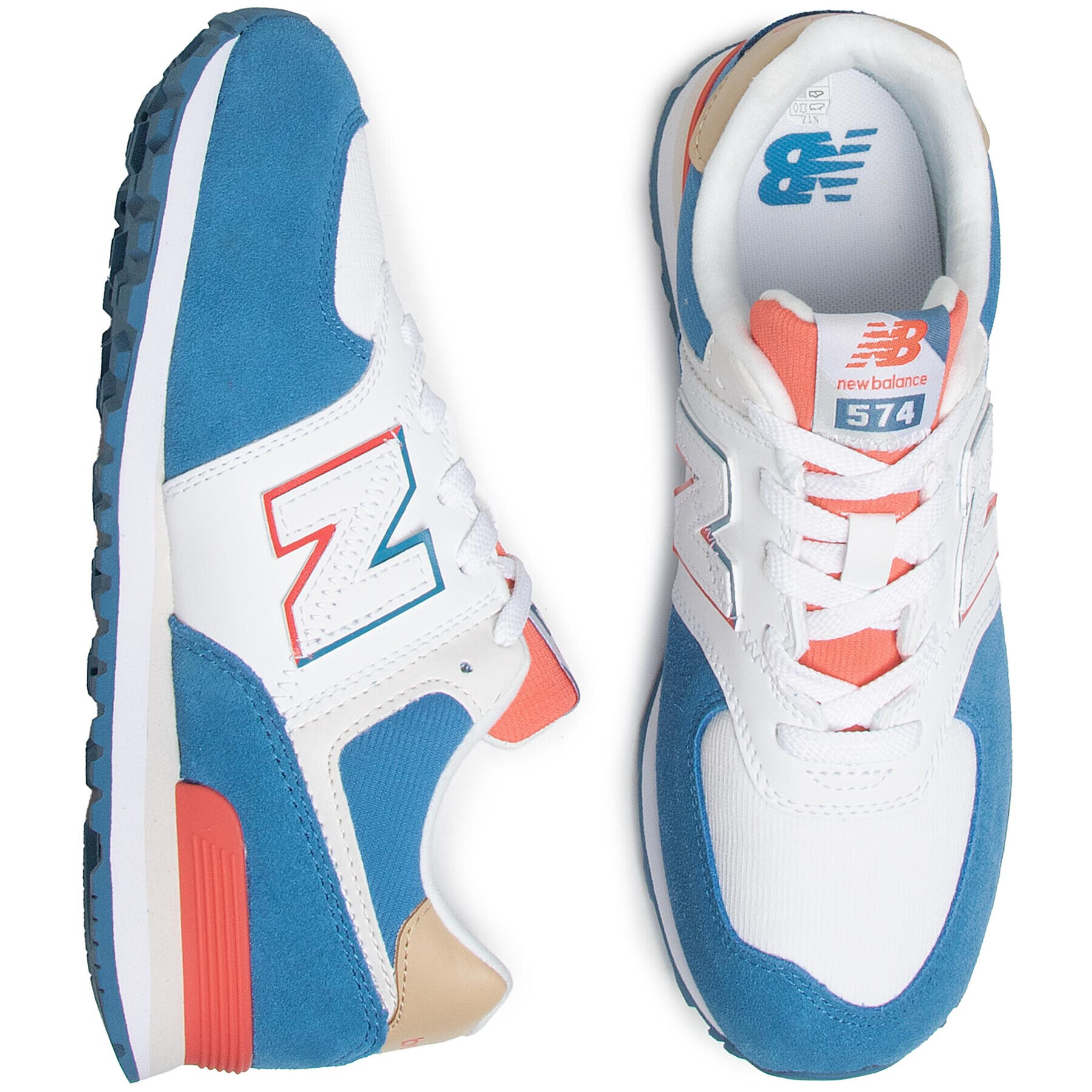 New Balance Сникърси GC574SCF Бял - Pepit.bg