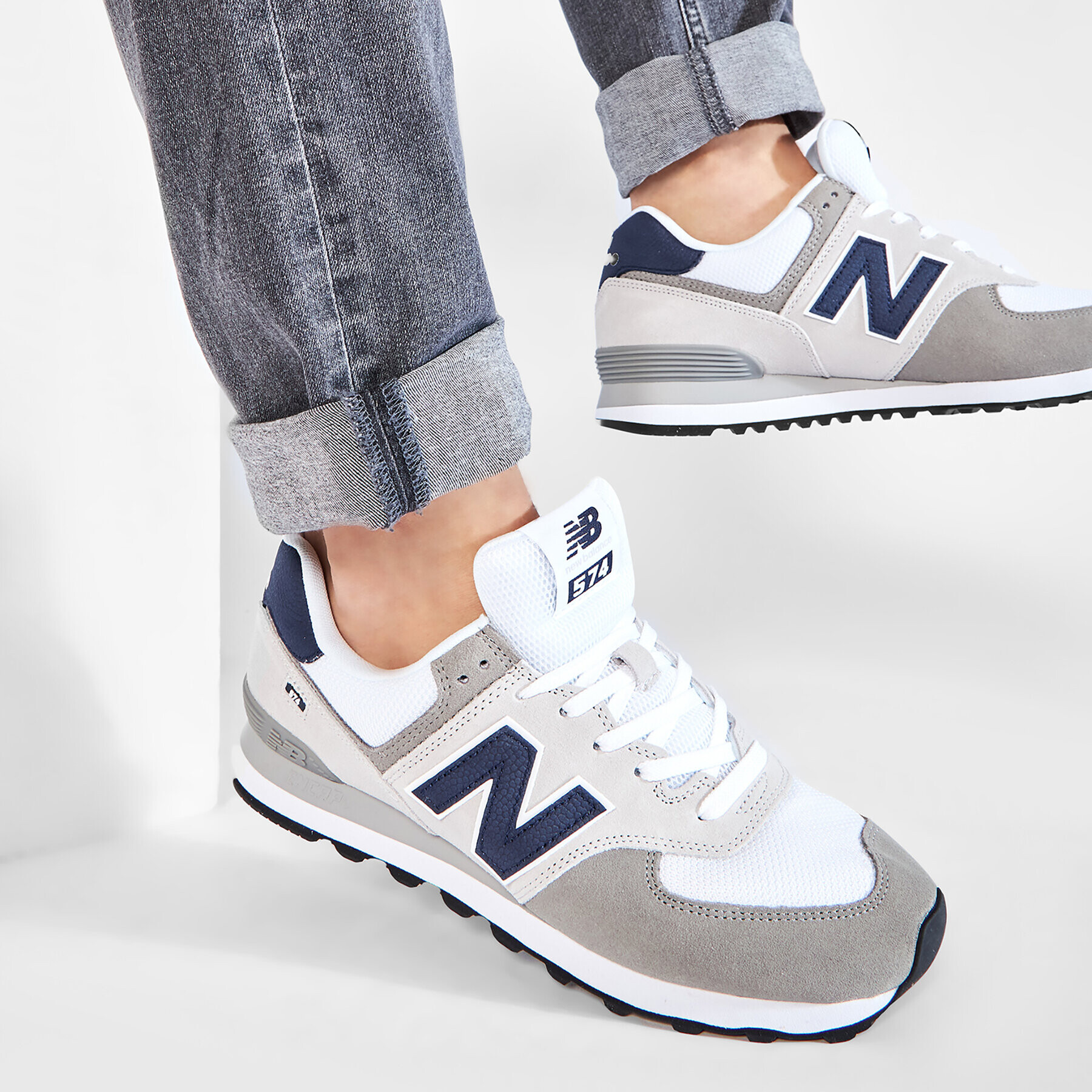 New Balance Сникърси ML574EAG Сив - Pepit.bg