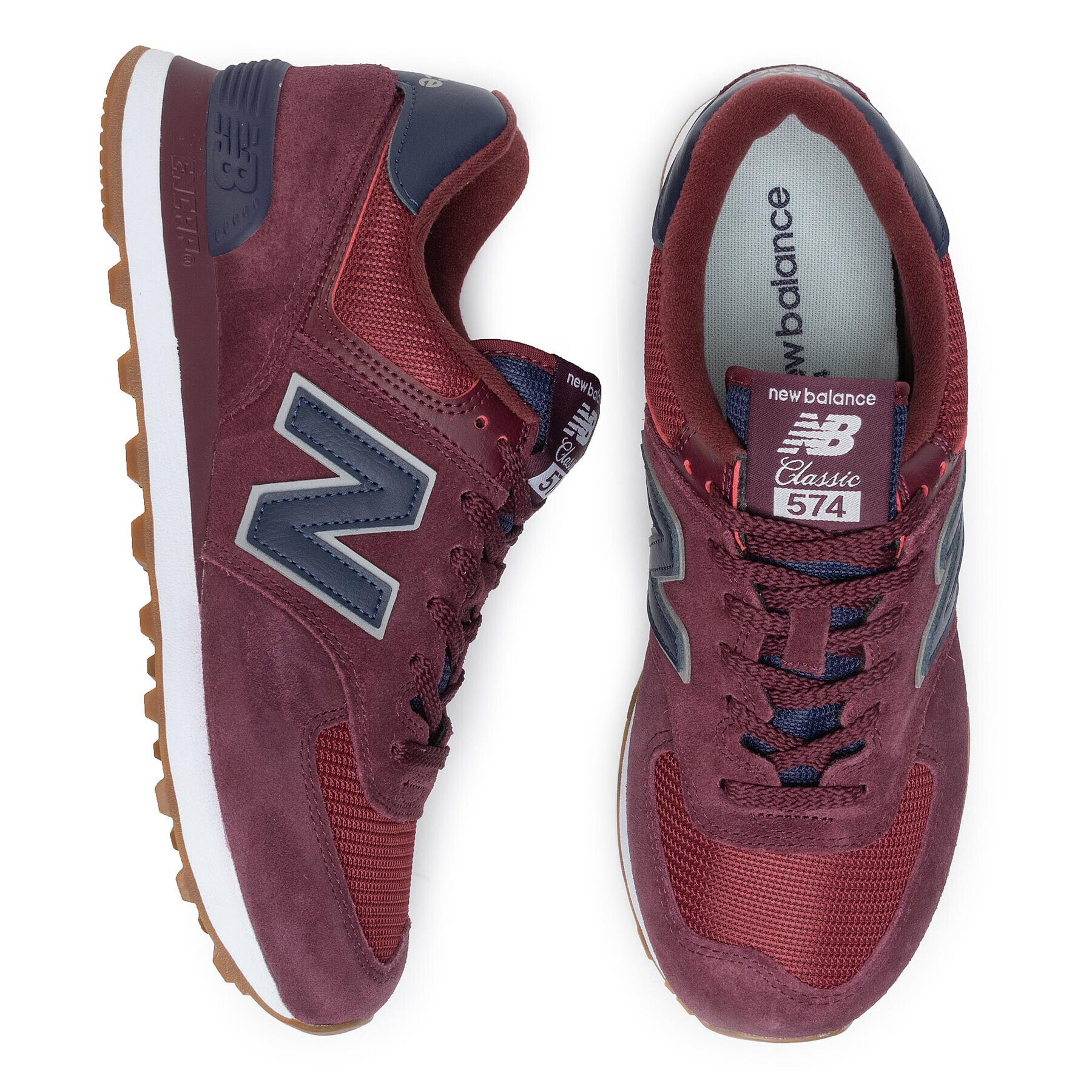 New Balance Сникърси ML574SPQ Бордо - Pepit.bg