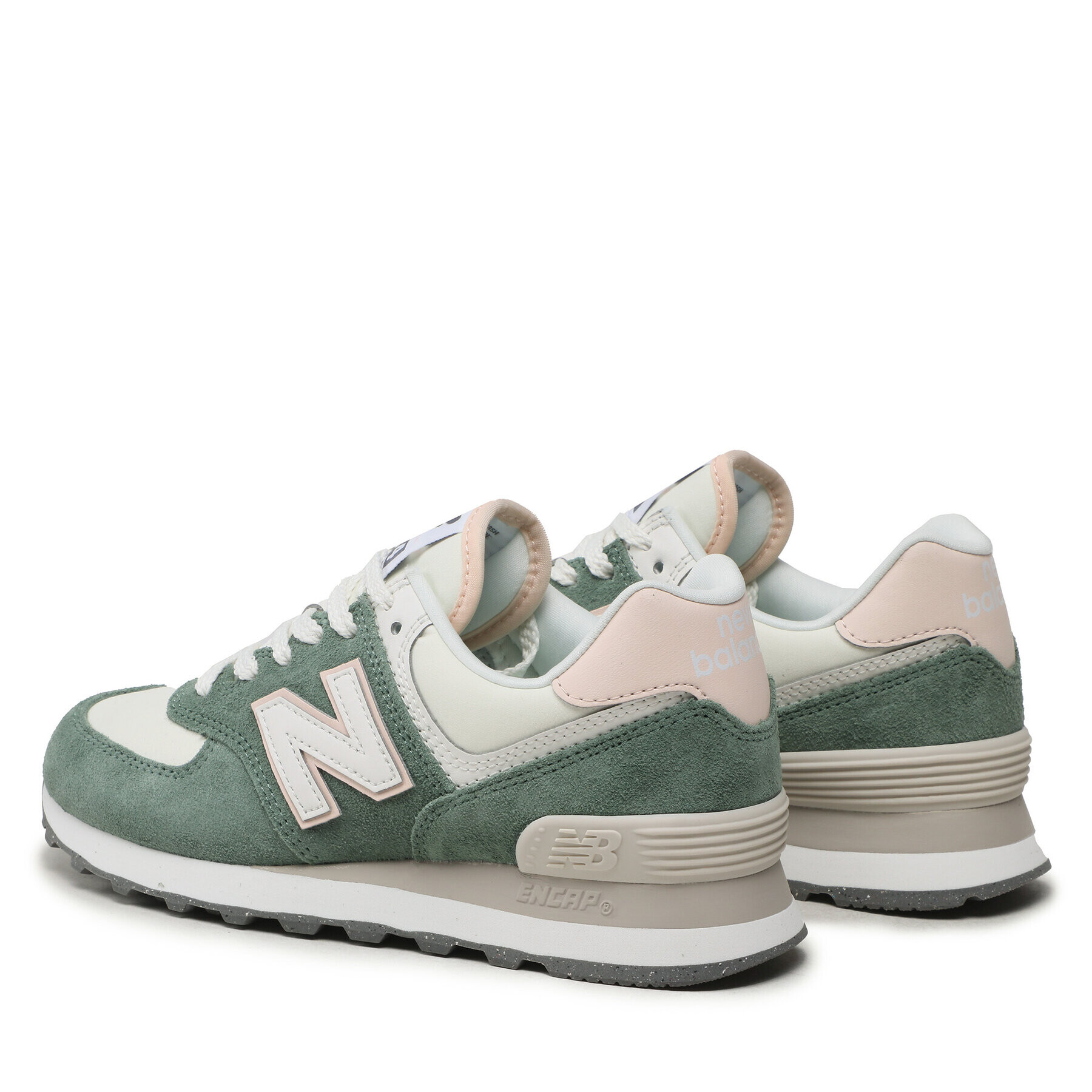 New Balance Сникърси WL574AJ2 Зелен - Pepit.bg