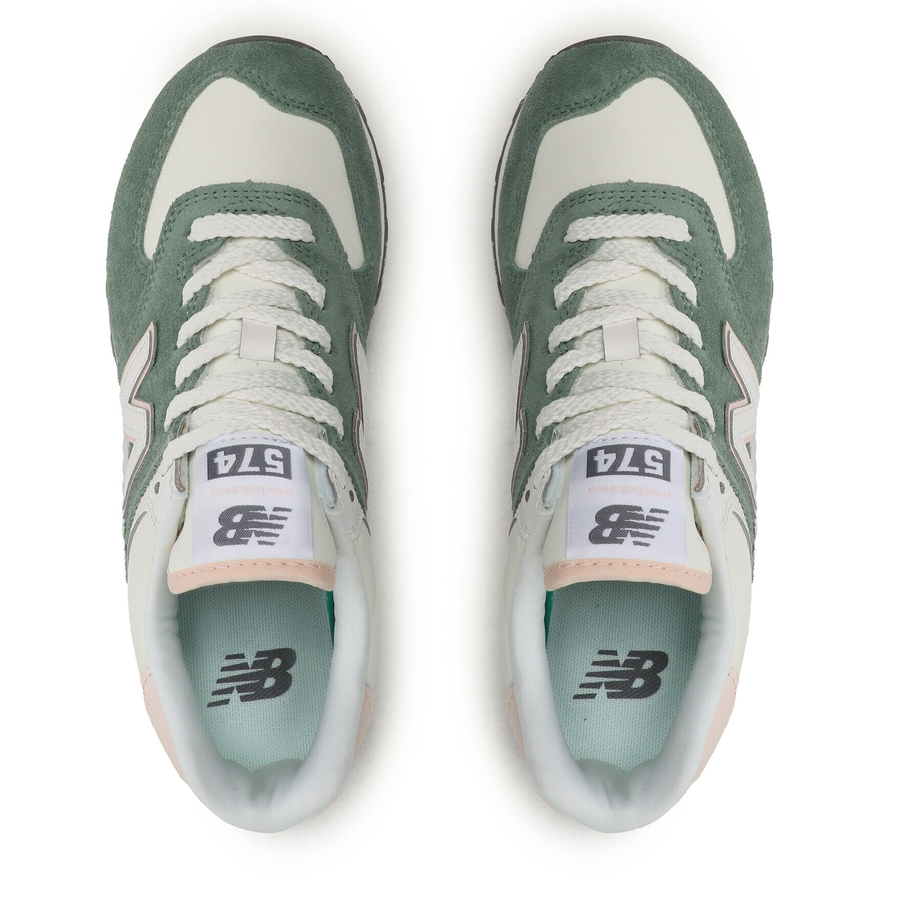 New Balance Сникърси WL574AJ2 Зелен - Pepit.bg