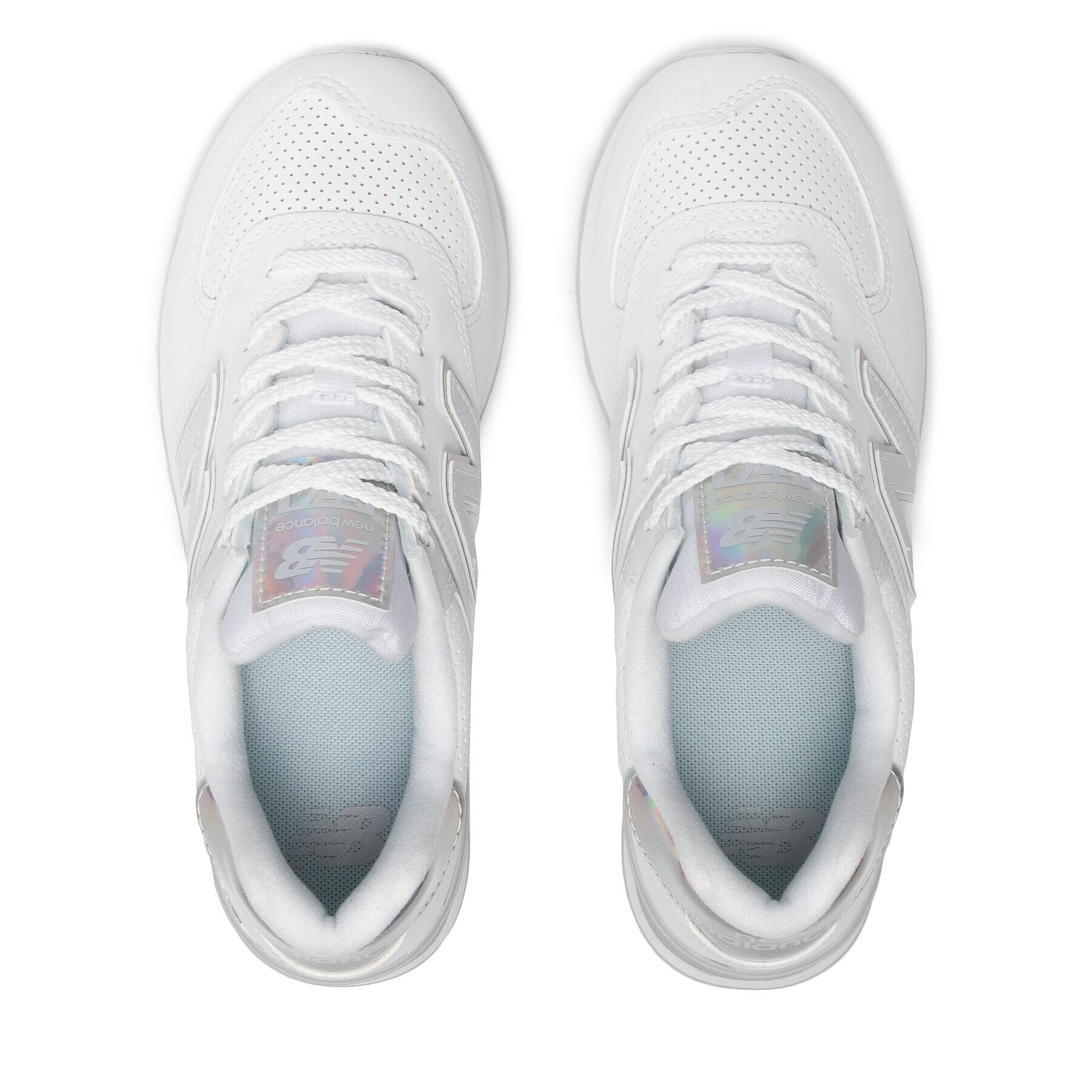 New Balance Сникърси WL574HU2 Бял - Pepit.bg
