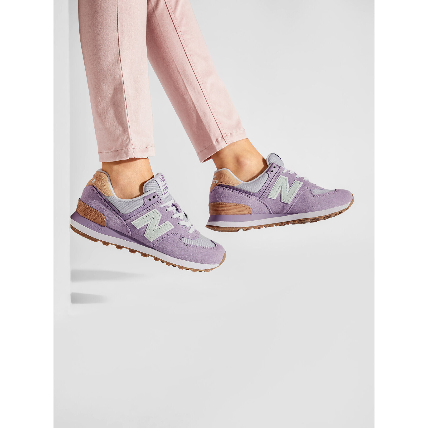 New Balance Сникърси WL574RA2 Виолетов - Pepit.bg