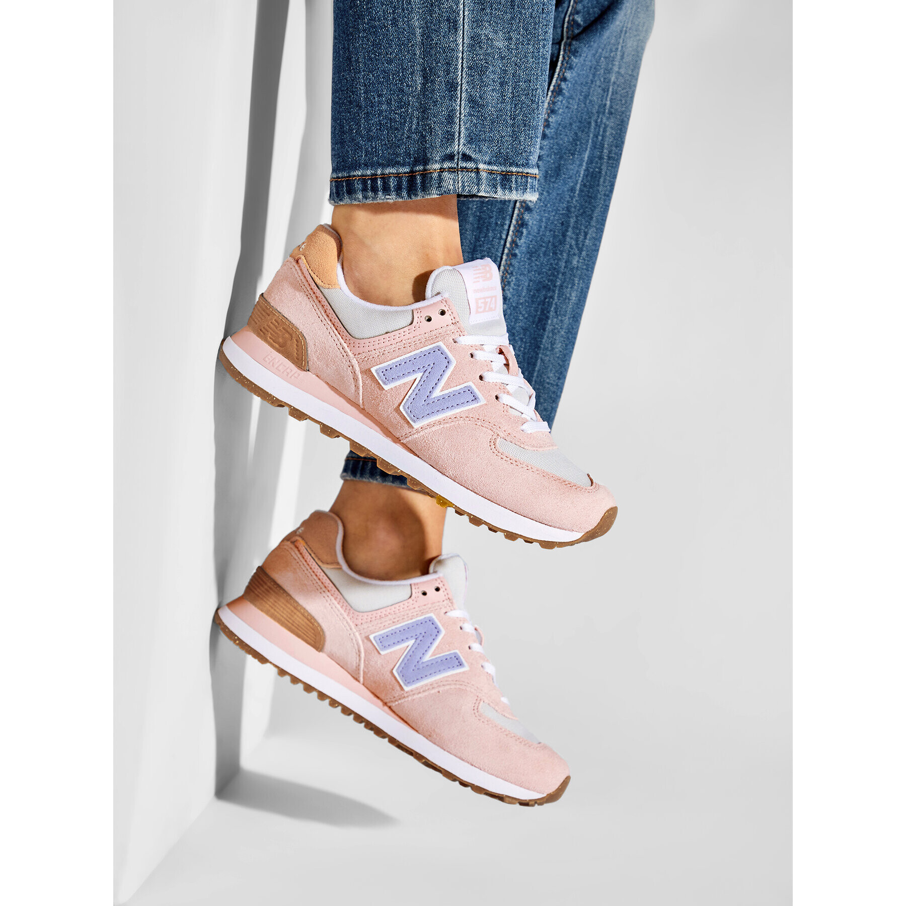 New Balance Сникърси WL574RB2 Розов - Pepit.bg