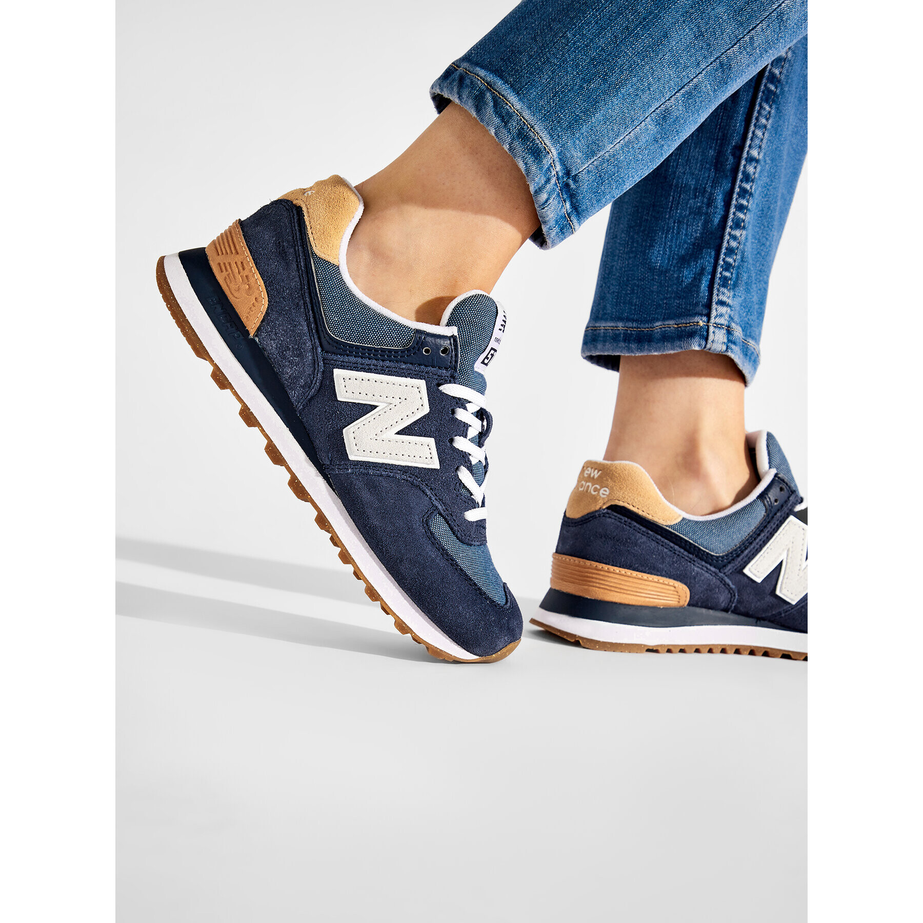 New Balance Сникърси WL574RG2 Тъмносин - Pepit.bg