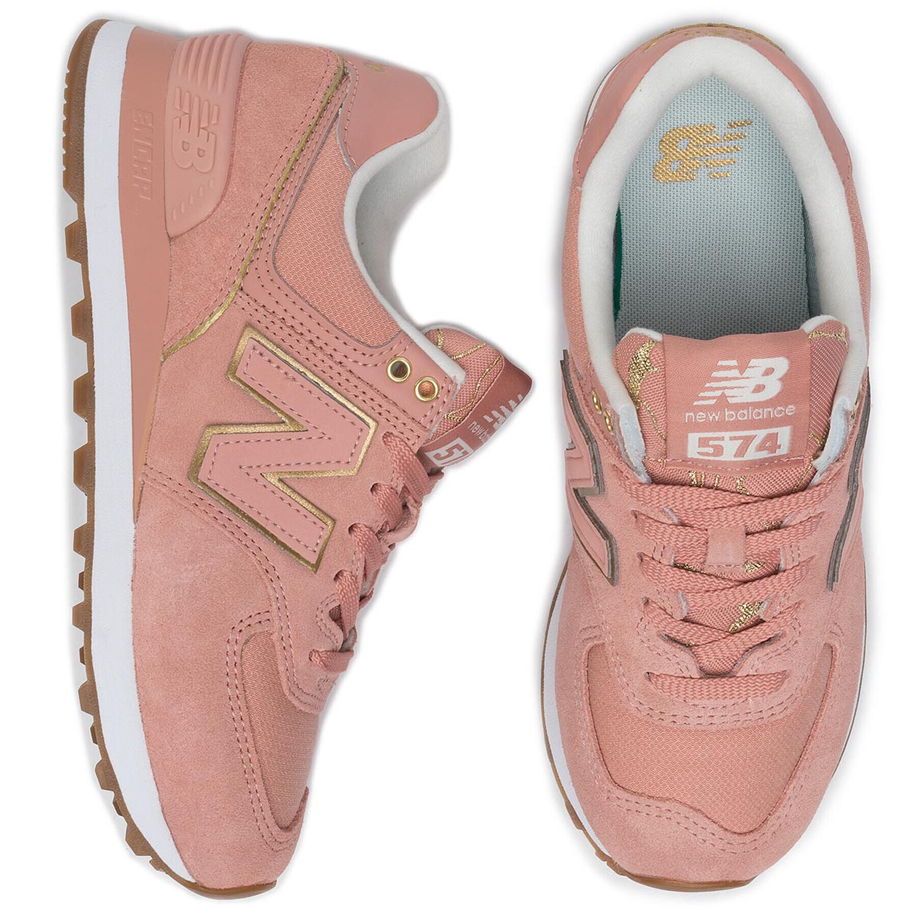 New Balance Сникърси WL574SOB Розов - Pepit.bg