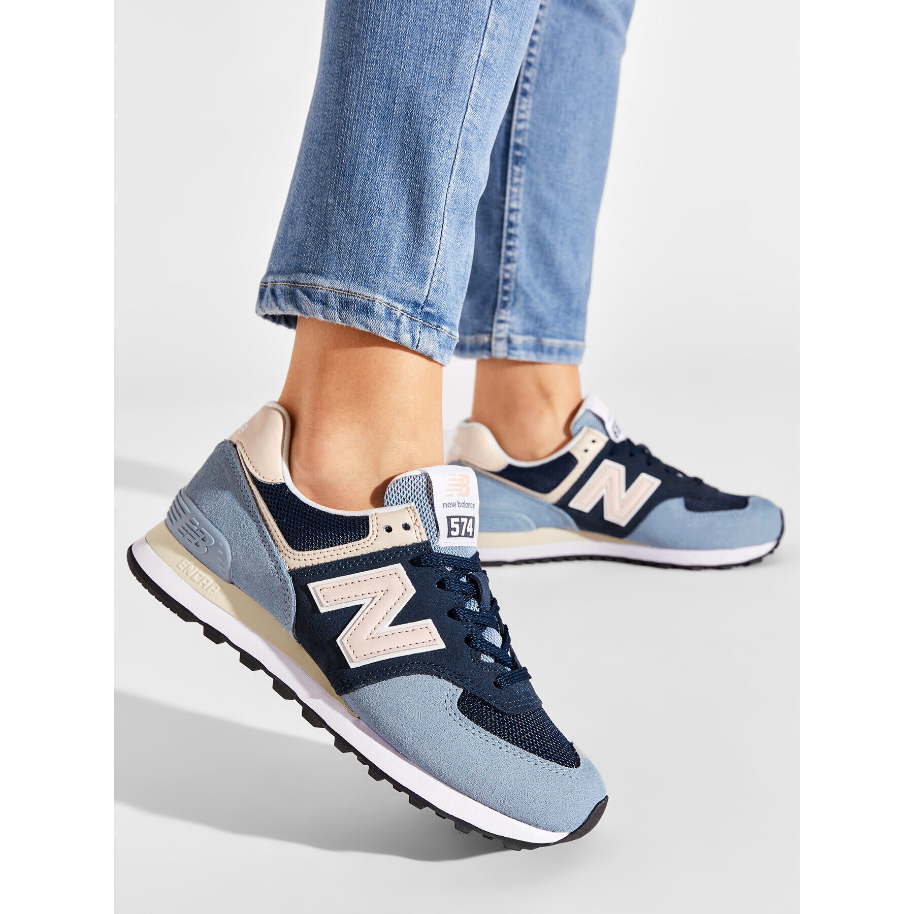New Balance Сникърси WL574VJ2 Тъмносин - Pepit.bg