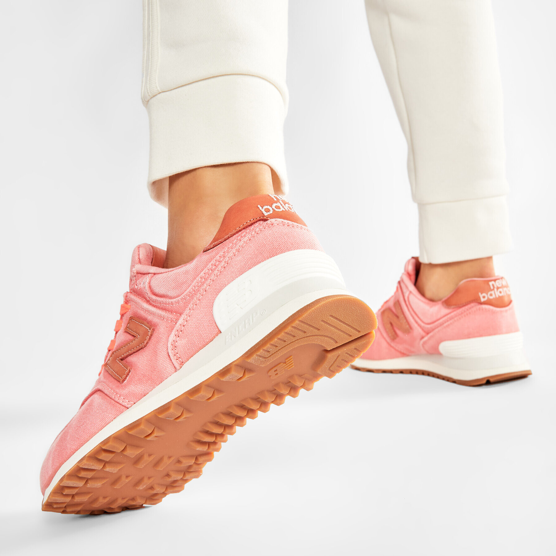 New Balance Сникърси WL574WTR Розов - Pepit.bg