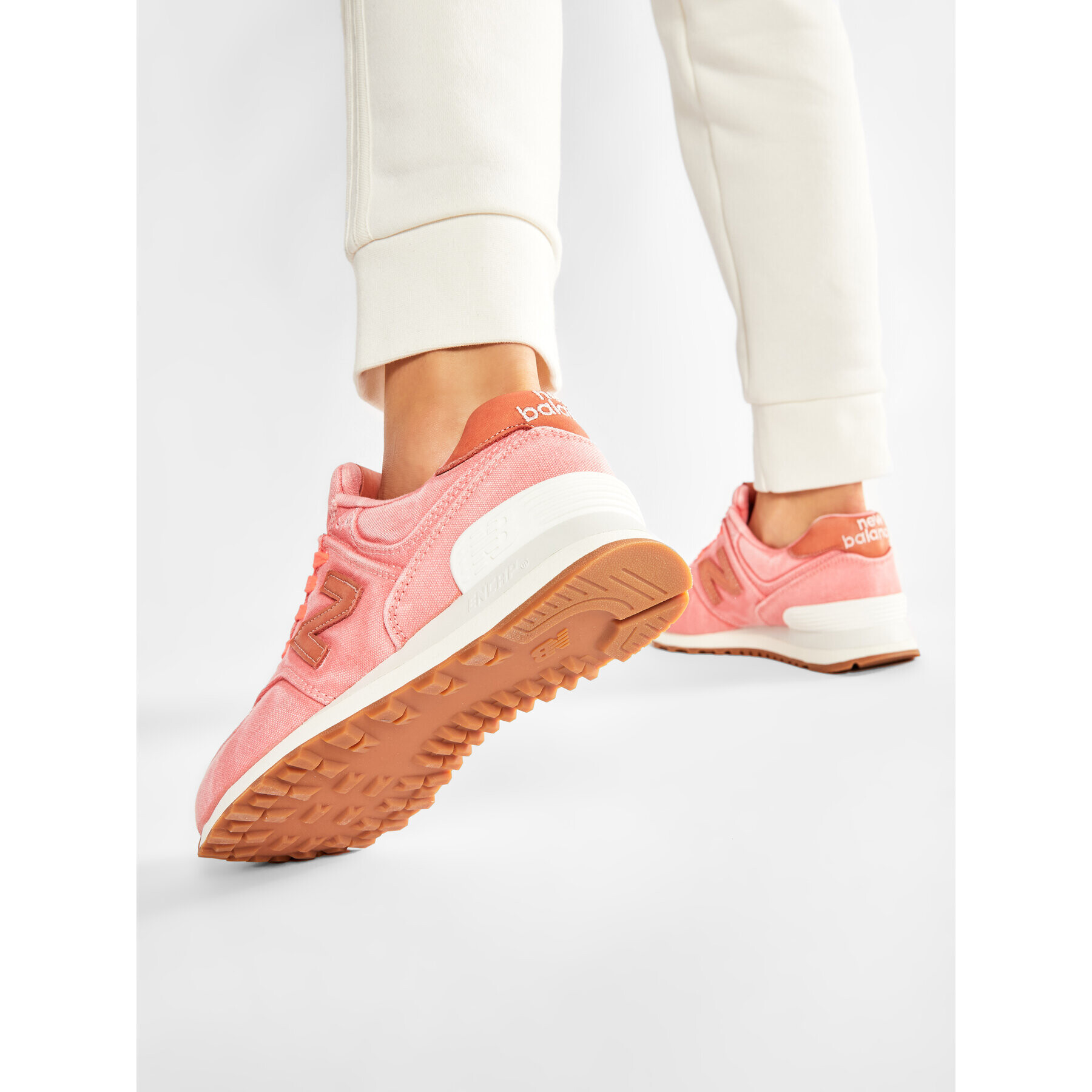 New Balance Сникърси WL574WTR Розов - Pepit.bg