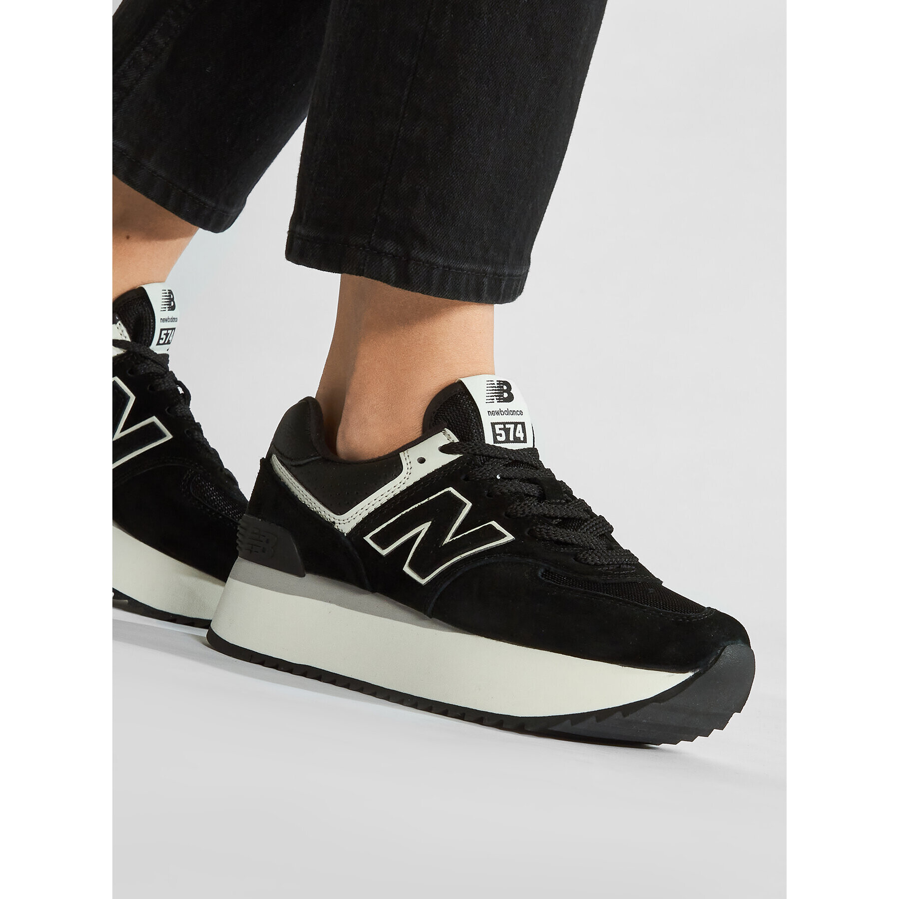 New Balance Сникърси WL574ZAB Черен - Pepit.bg