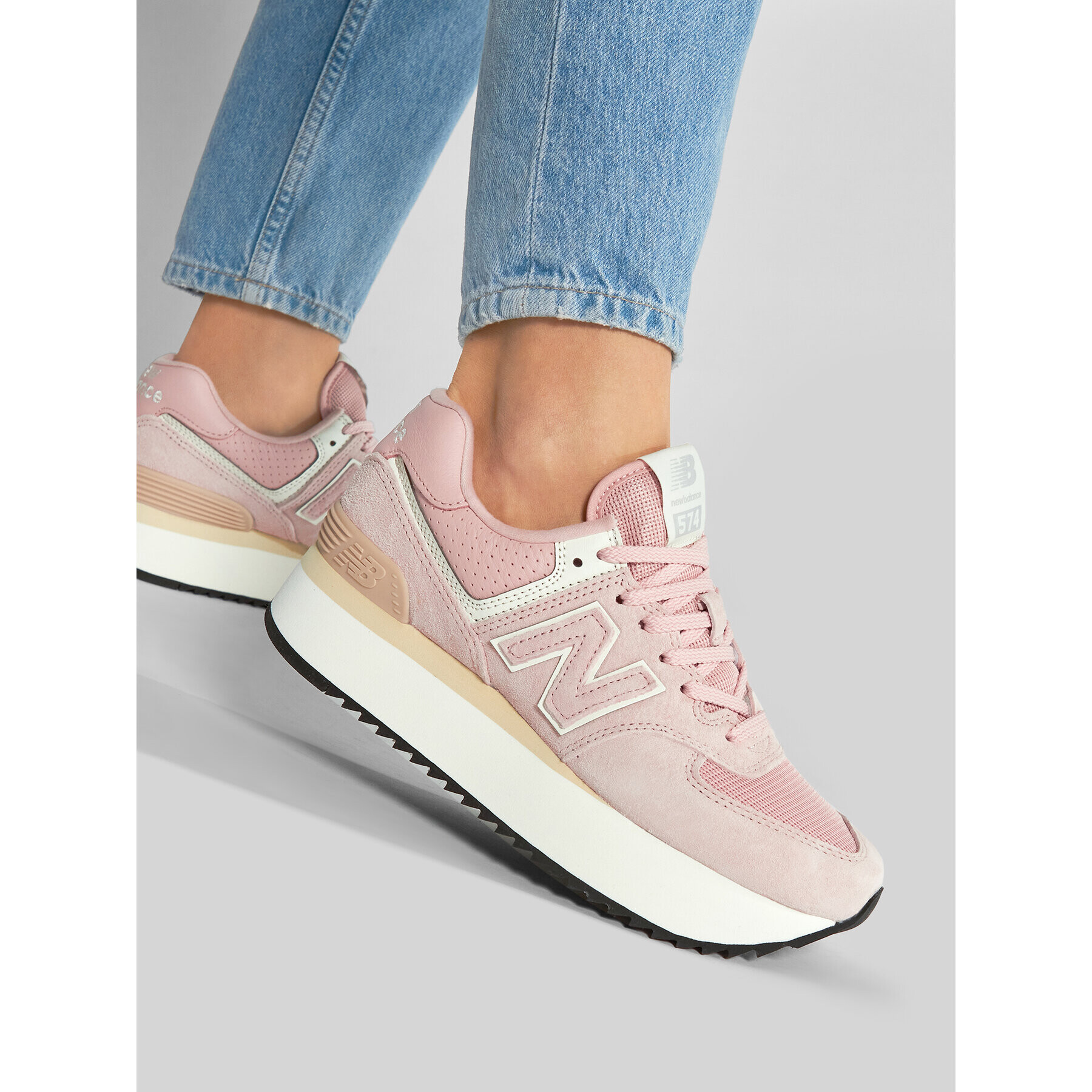 New Balance Сникърси WL574ZAC Розов - Pepit.bg