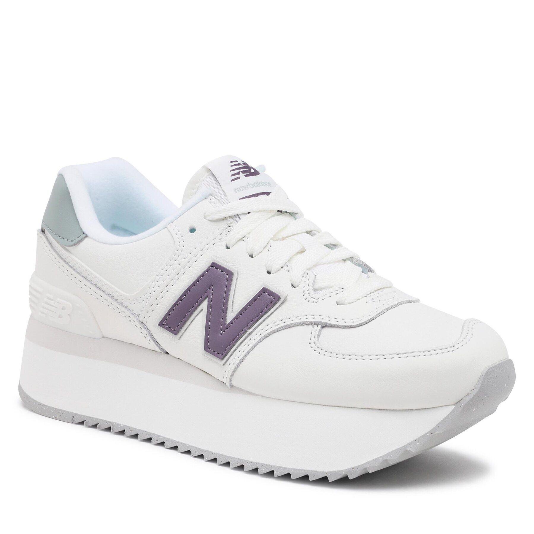 New Balance Сникърси WL574ZFG Бял - Pepit.bg