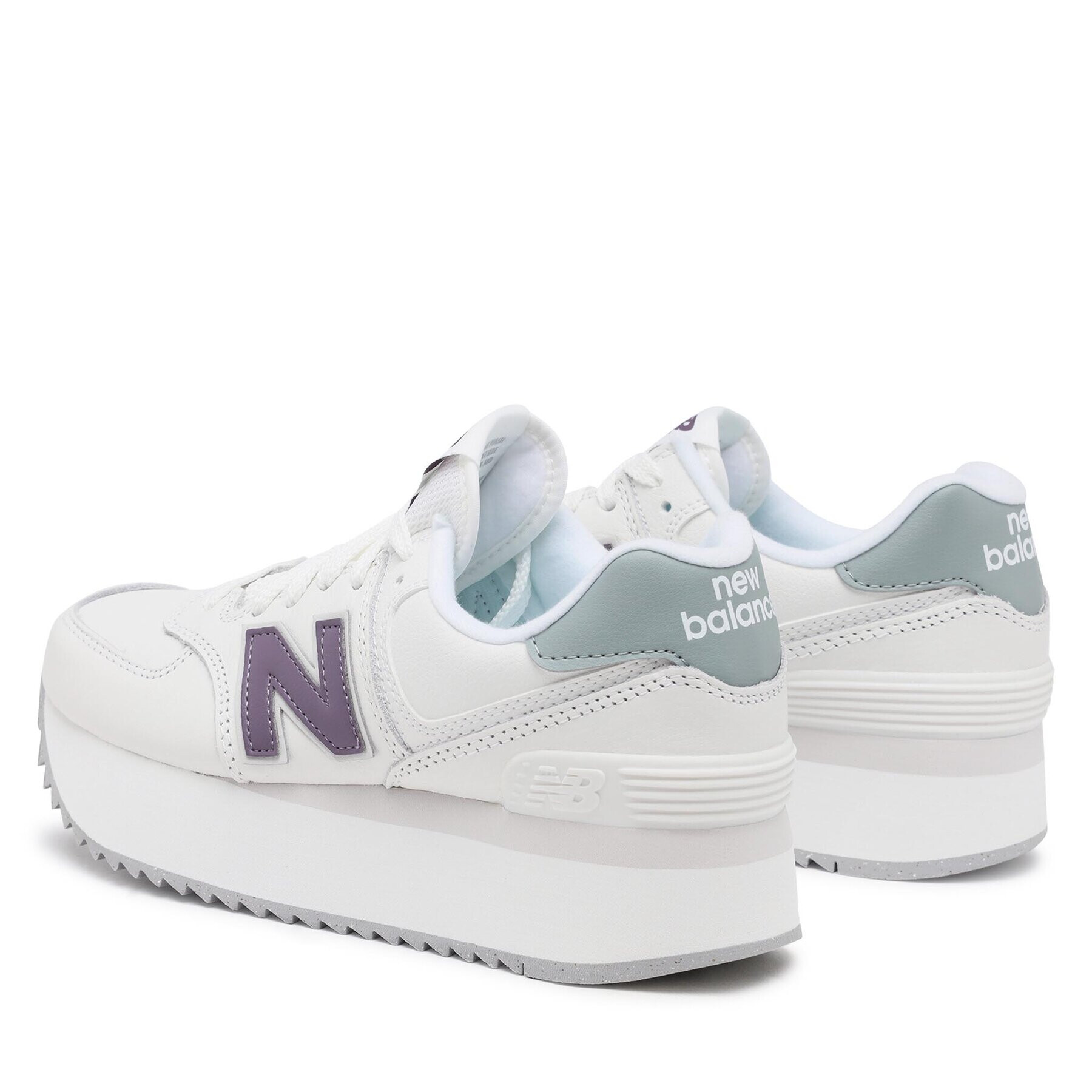 New Balance Сникърси WL574ZFG Бял - Pepit.bg