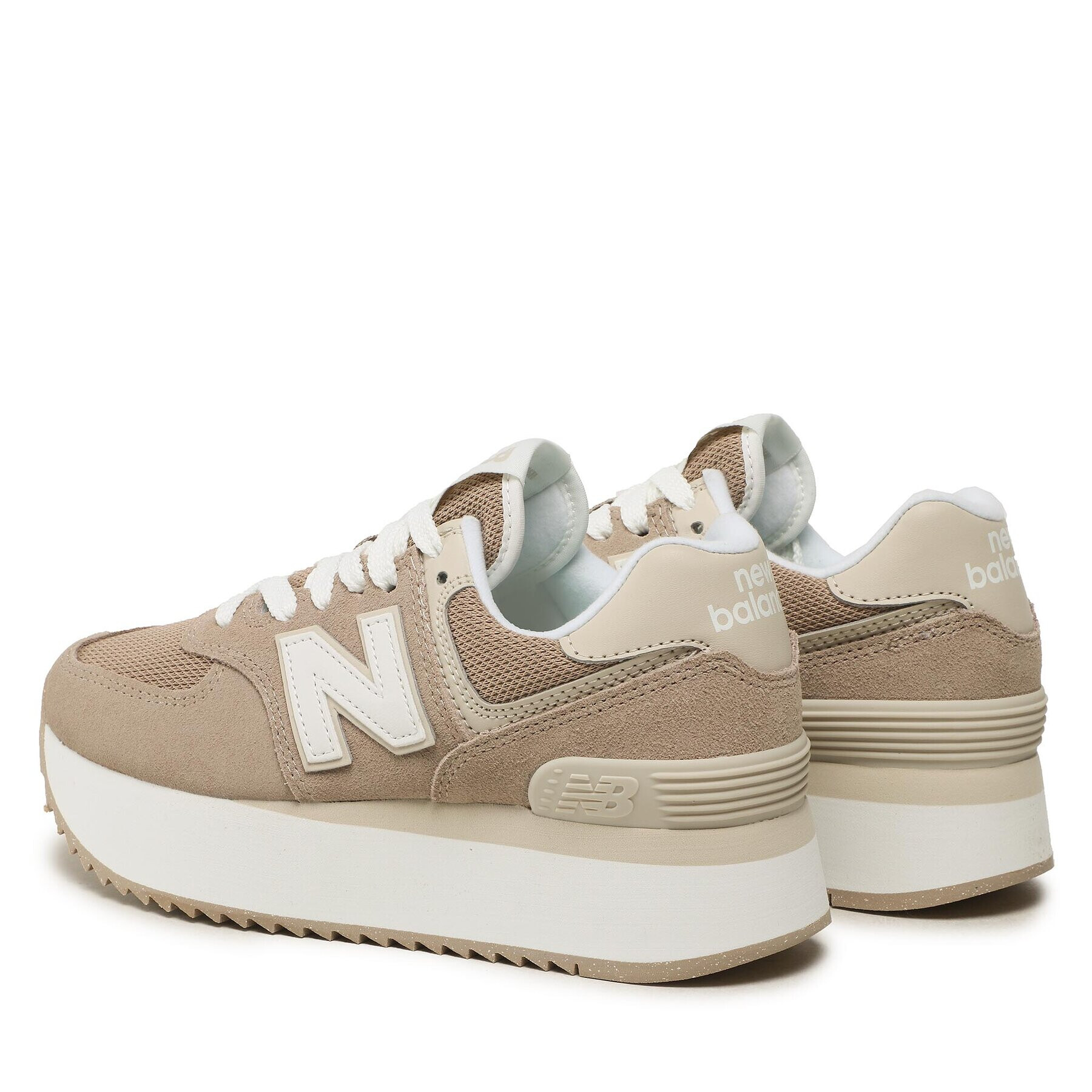 New Balance Сникърси WL574ZSM Кафяв - Pepit.bg