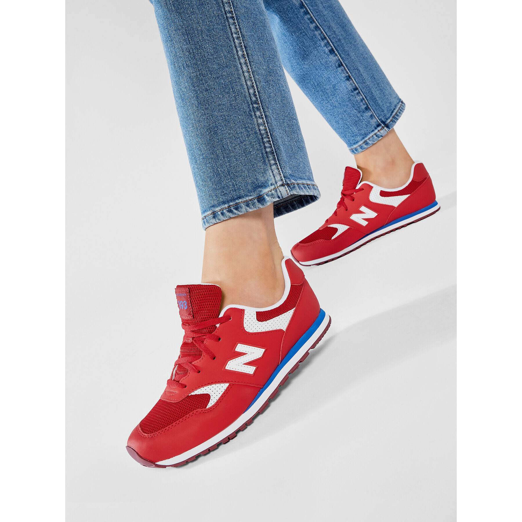 New Balance Сникърси YC393BBP Червен - Pepit.bg