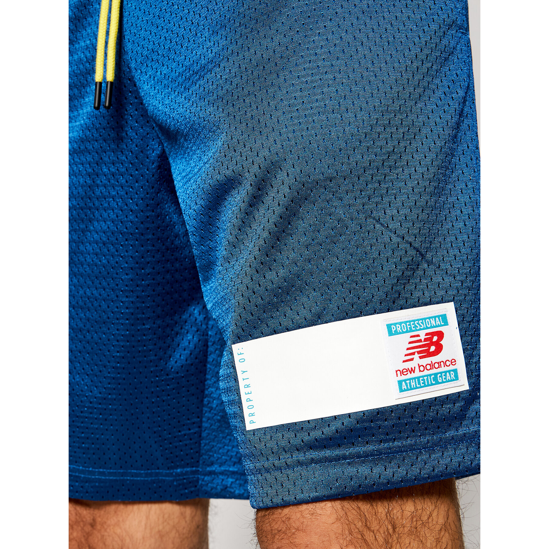 New Balance Спортни шорти Essentials Mesh MS11503 Син Athletic Fit - Pepit.bg