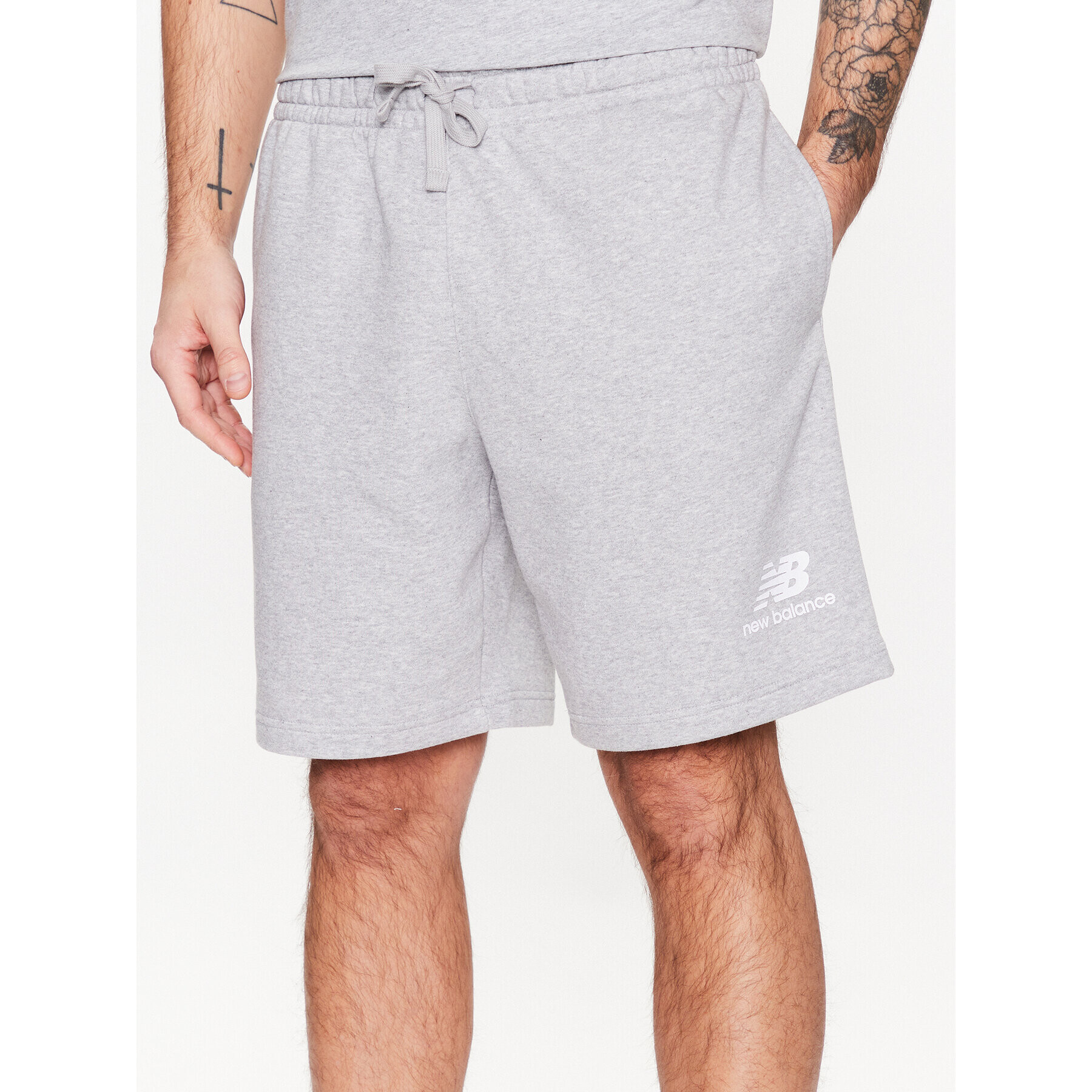 New Balance Спортни шорти MS3154 Сив Regular Fit - Pepit.bg