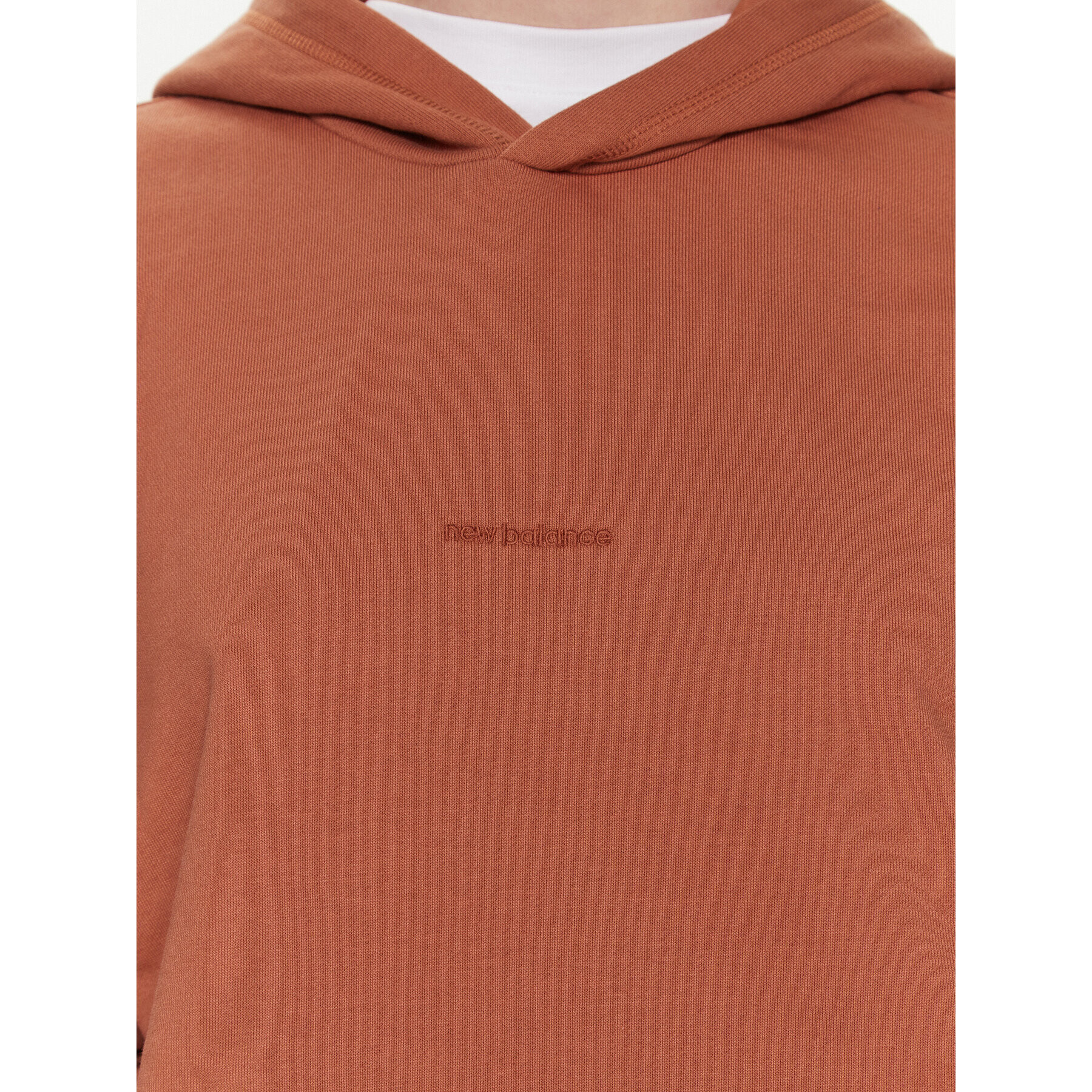 New Balance Суитшърт Athletics Nature WT23554 Кафяв Oversize - Pepit.bg