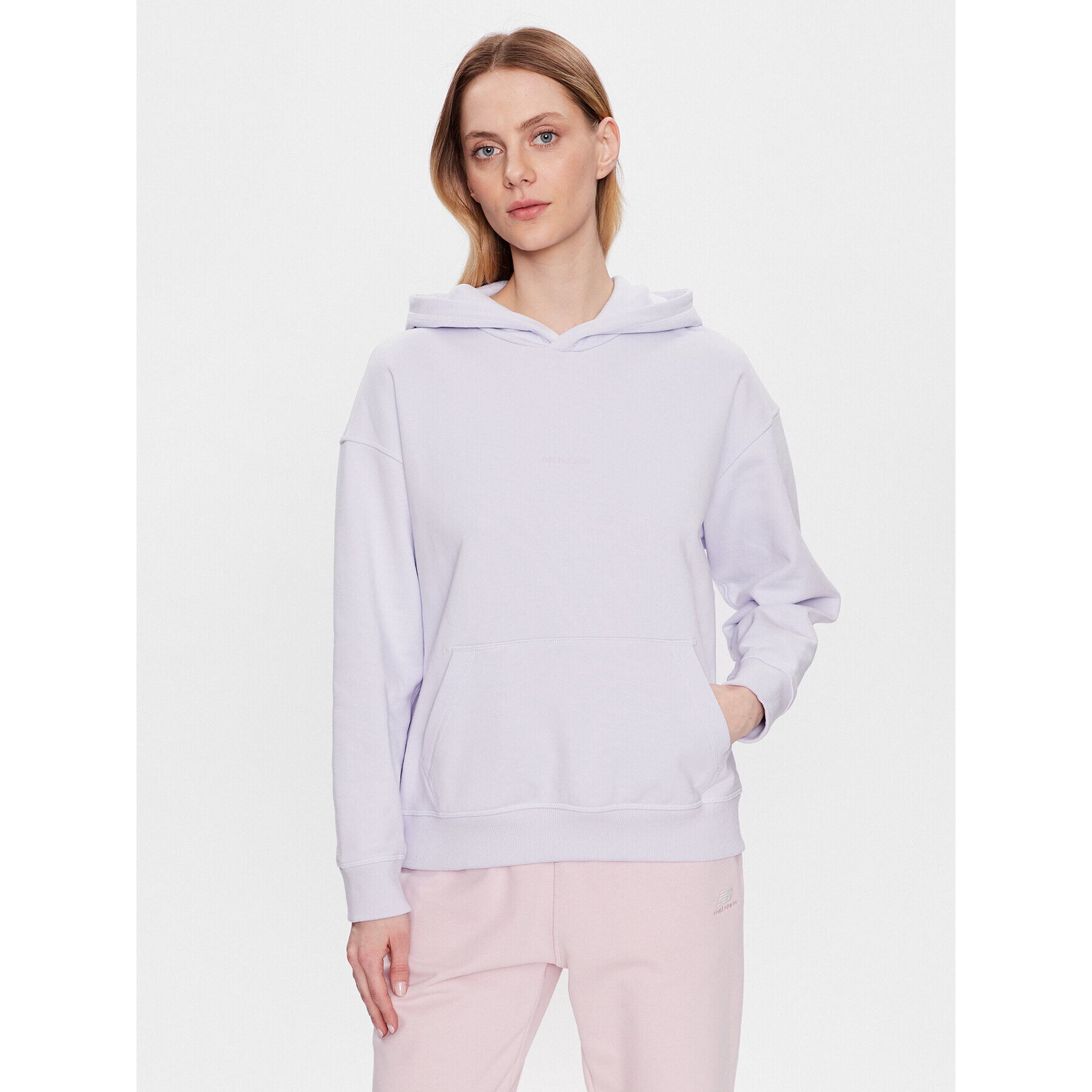 New Balance Суитшърт Athletics Nature WT23554 Виолетов Oversize - Pepit.bg