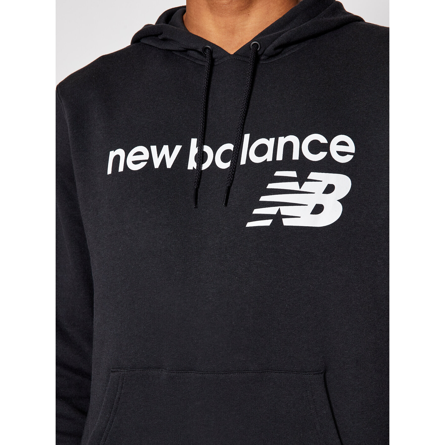 New Balance Суитшърт C C F Hoodie MT03910 Черен Relaxed Fit - Pepit.bg