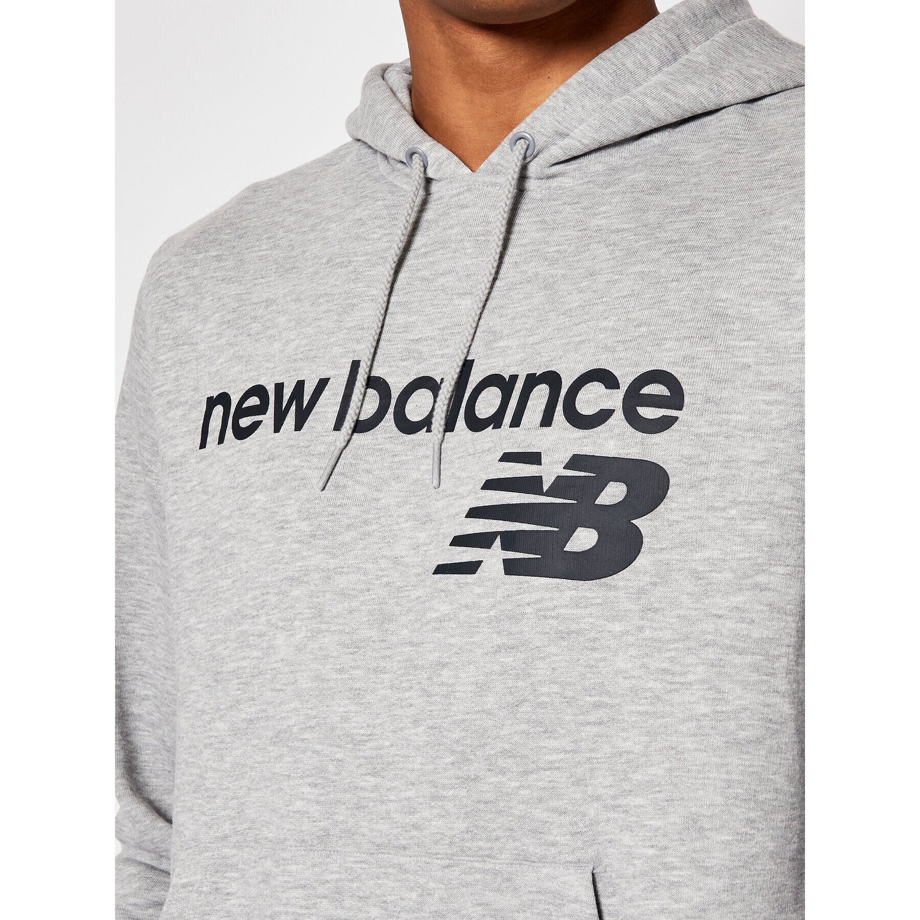 New Balance Суитшърт C C F Hoodie MT03910 Сив Relaxed Fit - Pepit.bg