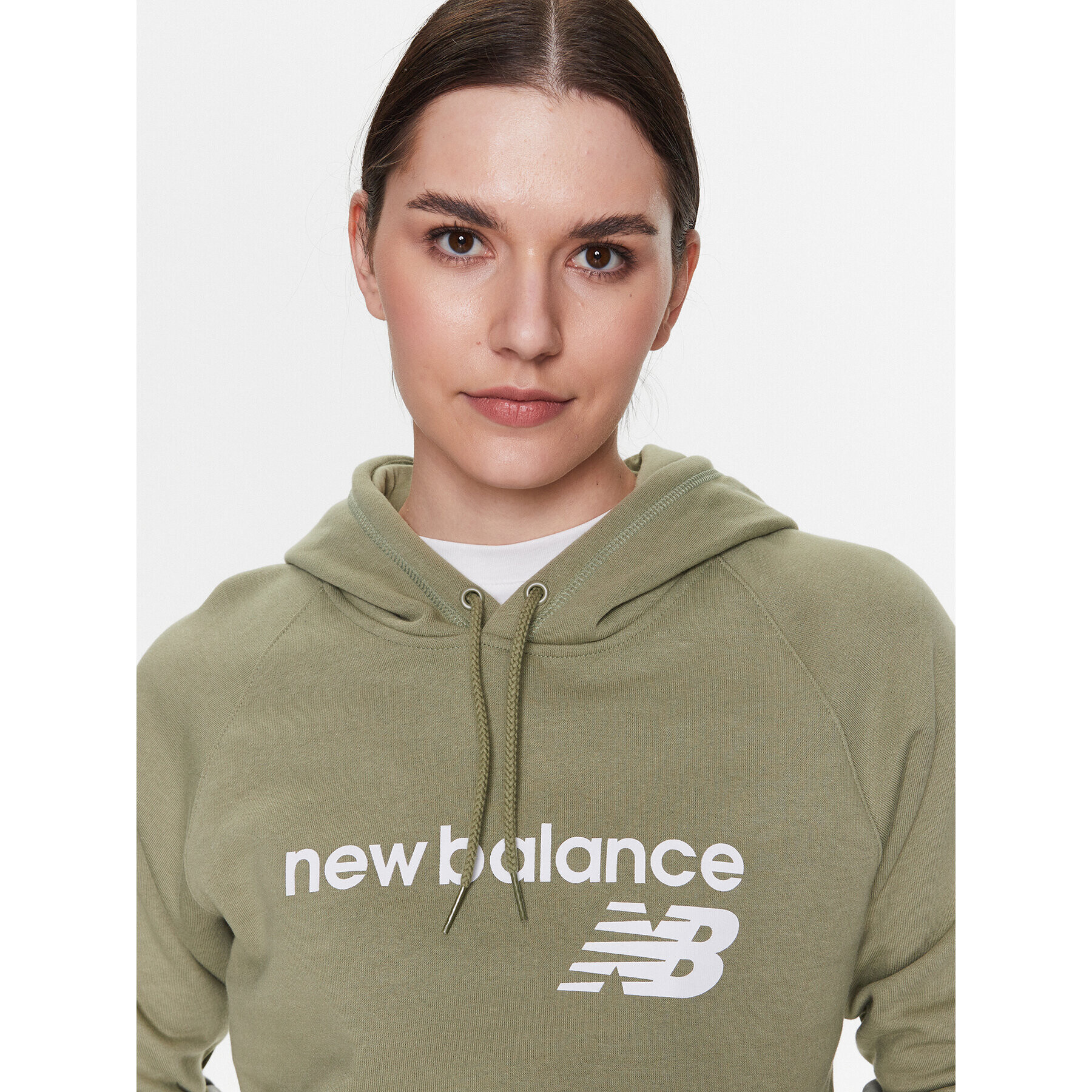 New Balance Суитшърт Classic Core WT03810 Зелен Relaxed Fit - Pepit.bg