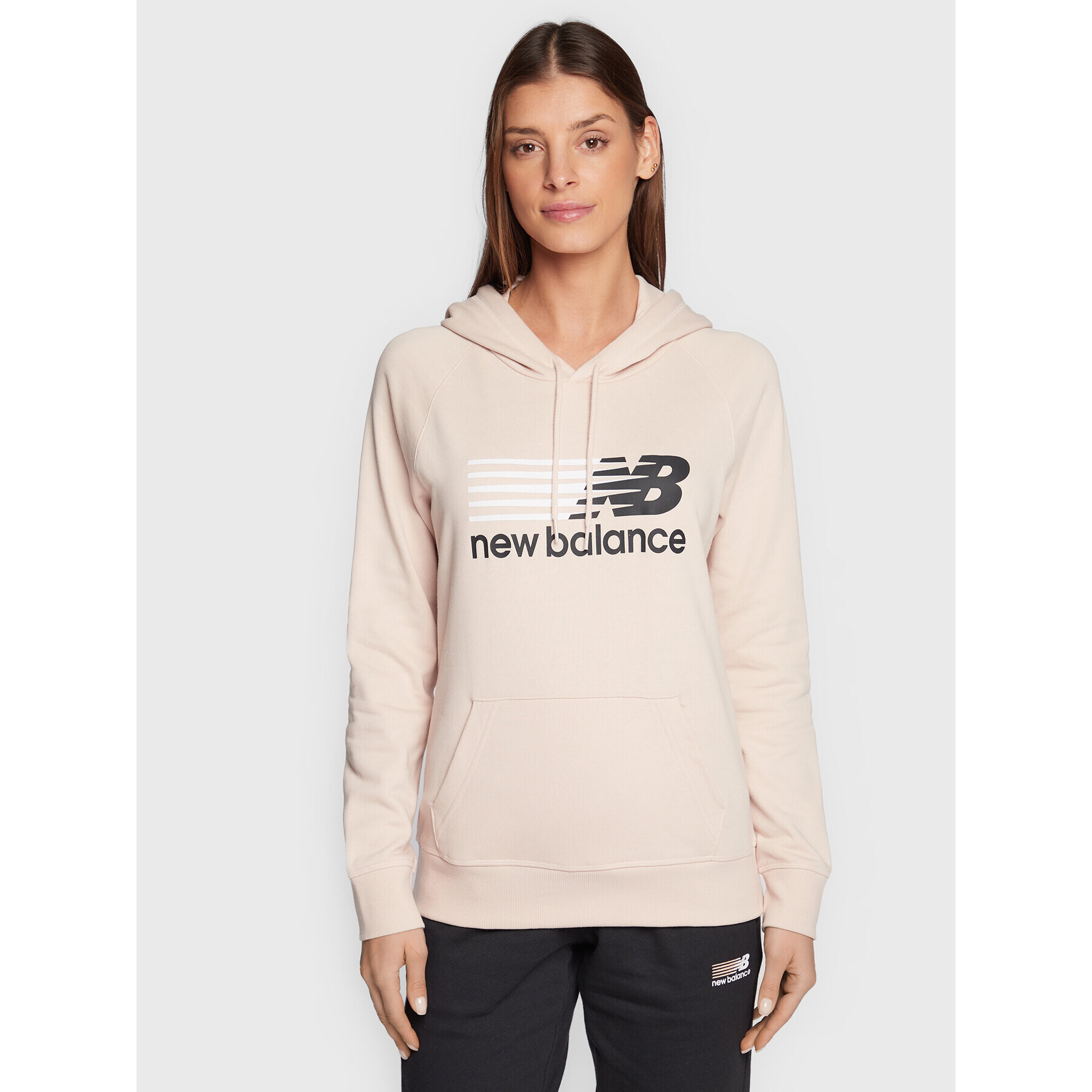 New Balance Суитшърт Classic WT23800 Бежов Relaxed Fit - Pepit.bg