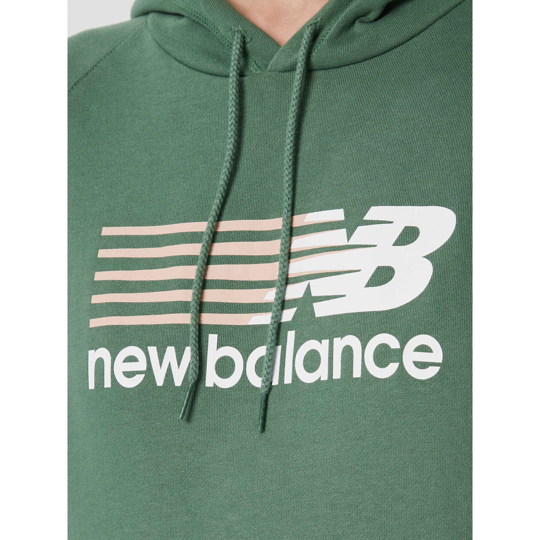 New Balance Суитшърт Classic WT23800 Зелен Relaxed Fit - Pepit.bg