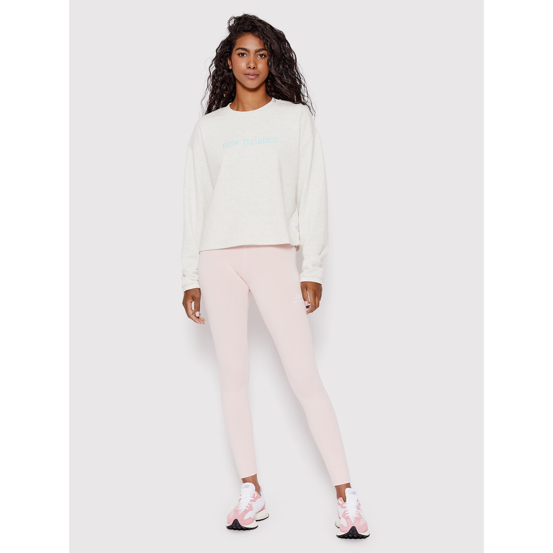 New Balance Суитшърт Crew WT21557 Сив Oversize - Pepit.bg