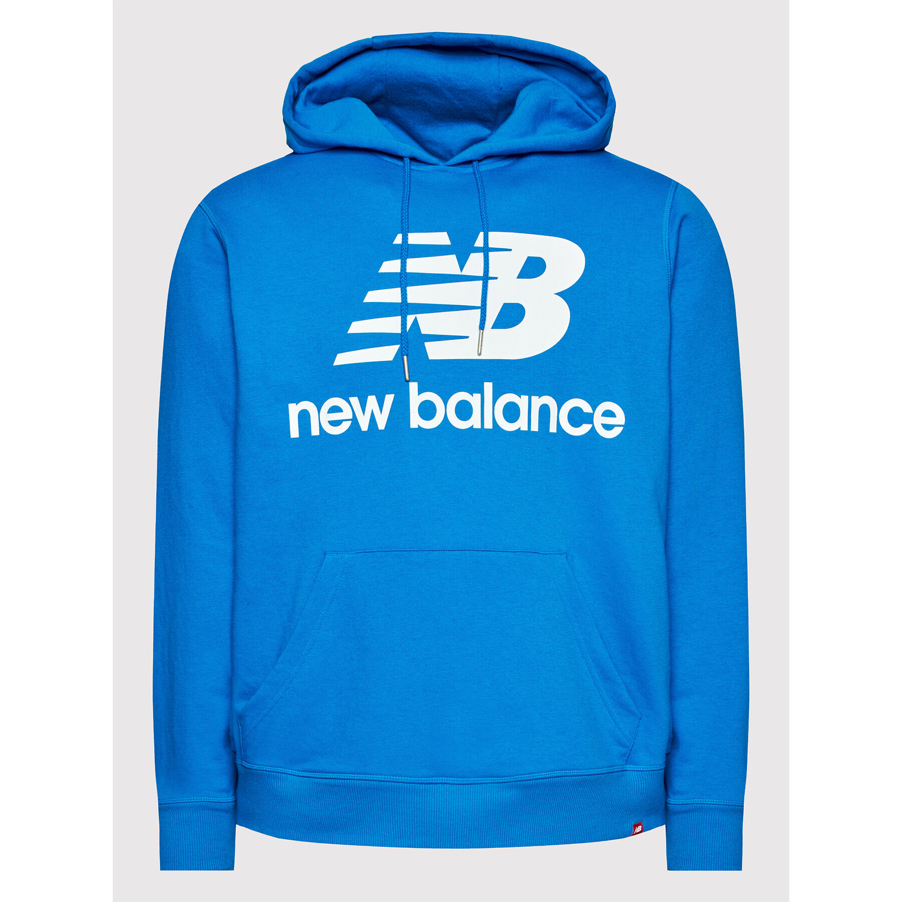 New Balance Суитшърт Essentials Stacked Logo MT03558 Син Relaxed Fit - Pepit.bg