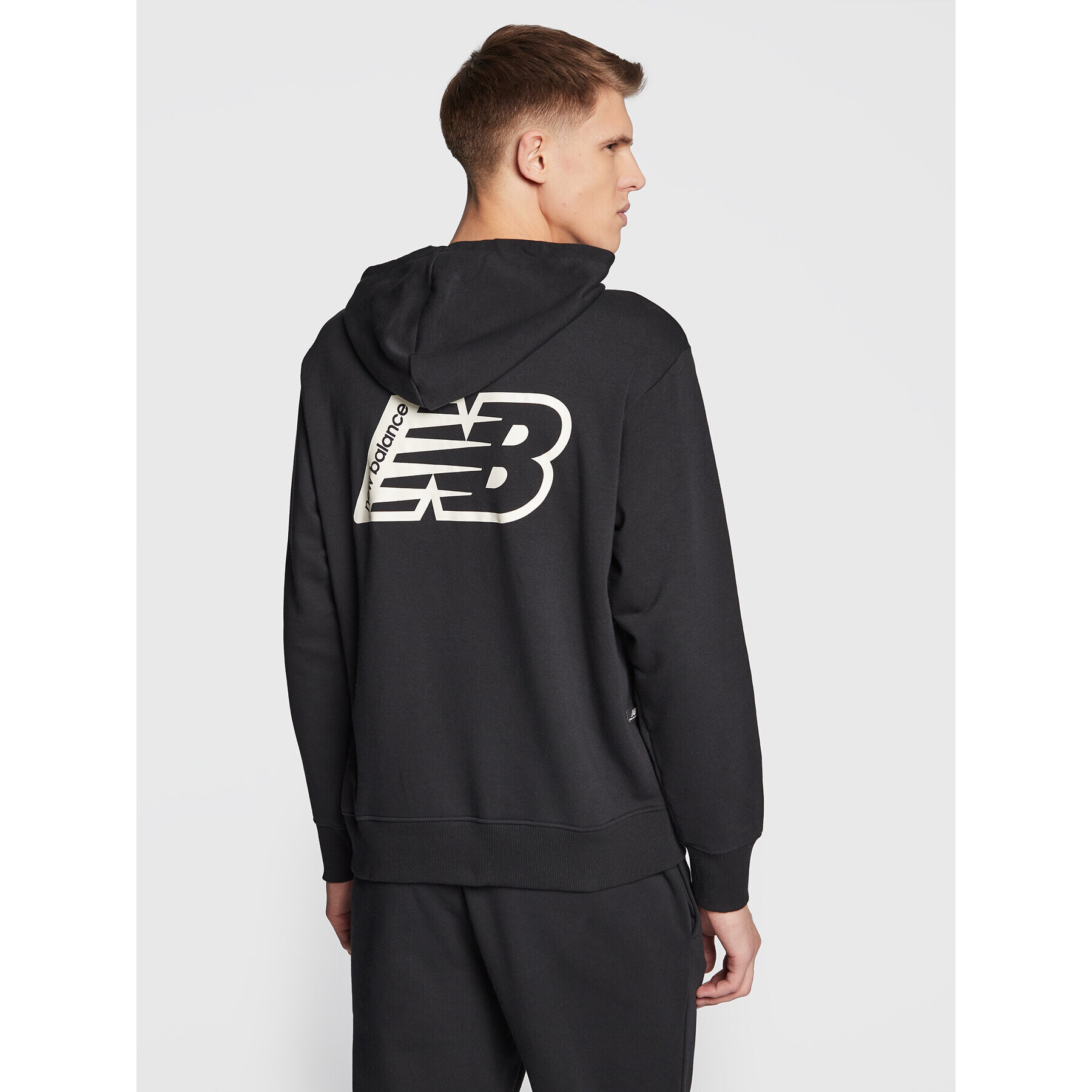 New Balance Суитшърт MT23511 Черен Relaxed Fit - Pepit.bg