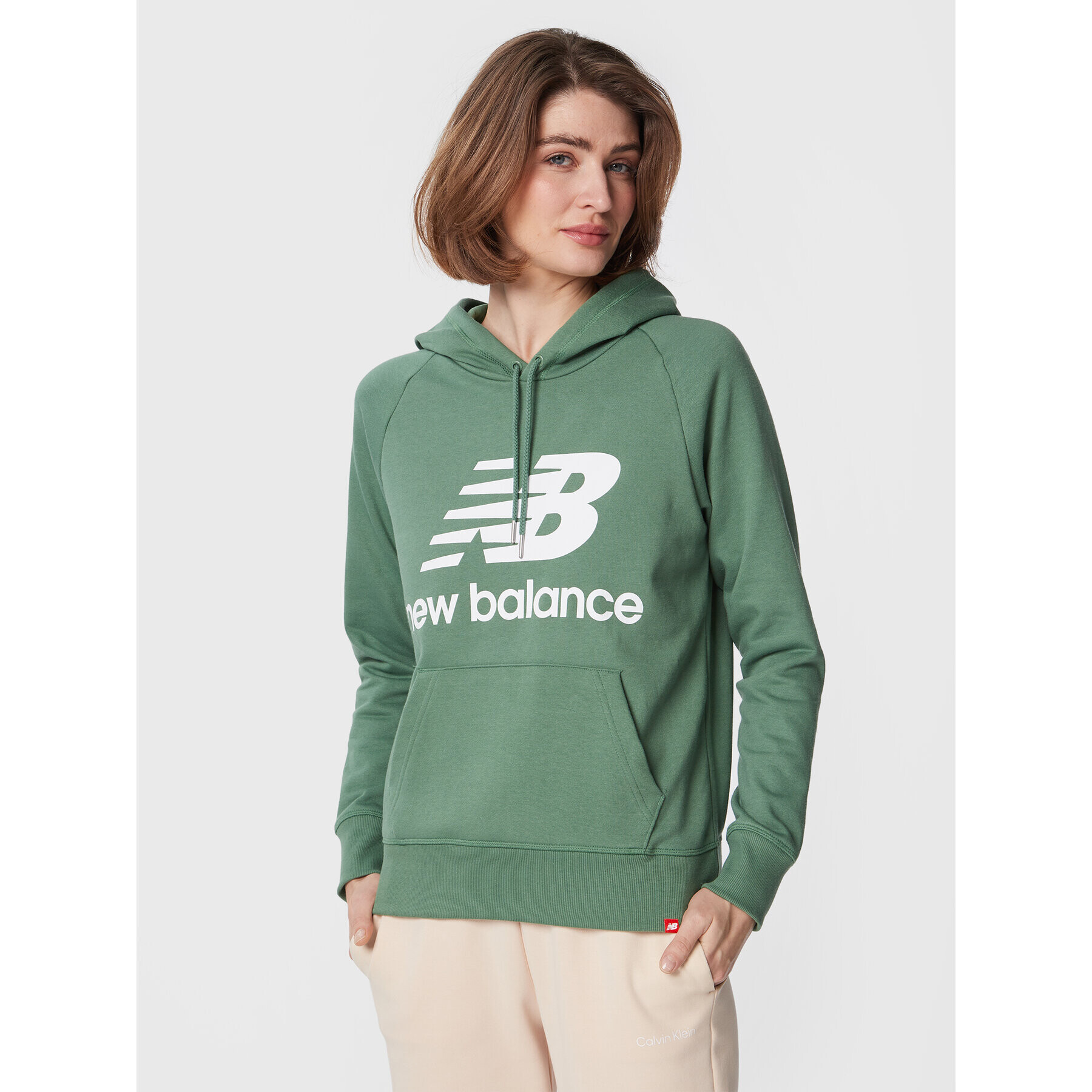 New Balance Суитшърт WT03550 Зелен Relaxed Fit - Pepit.bg