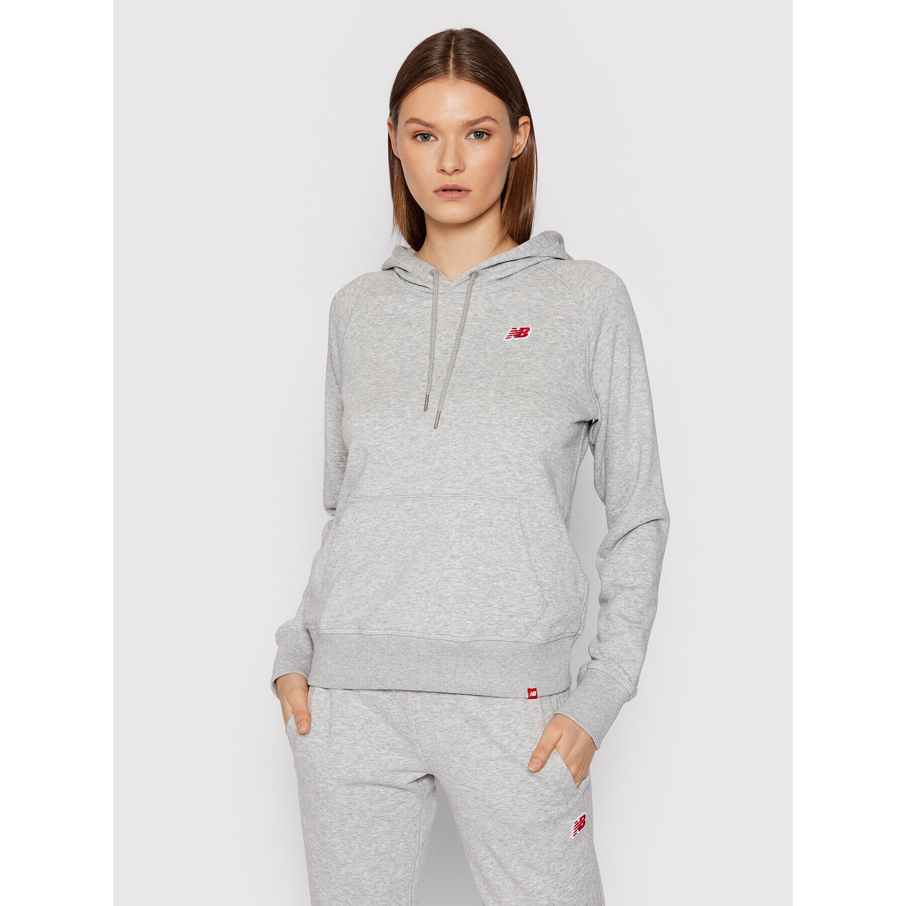New Balance Суитшърт WT13570 Сив Relaxed Fit - Pepit.bg
