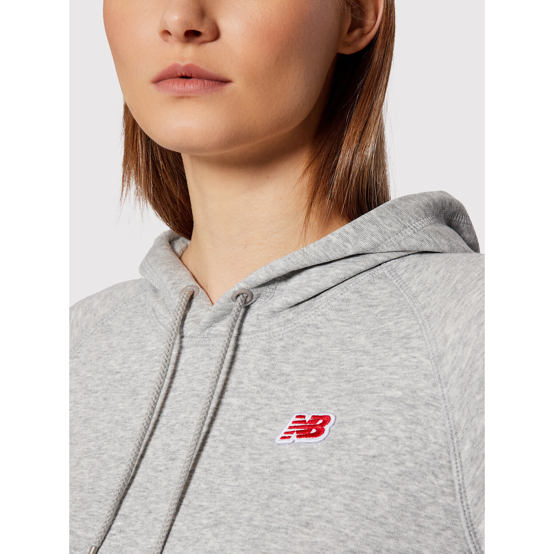 New Balance Суитшърт WT13570 Сив Relaxed Fit - Pepit.bg