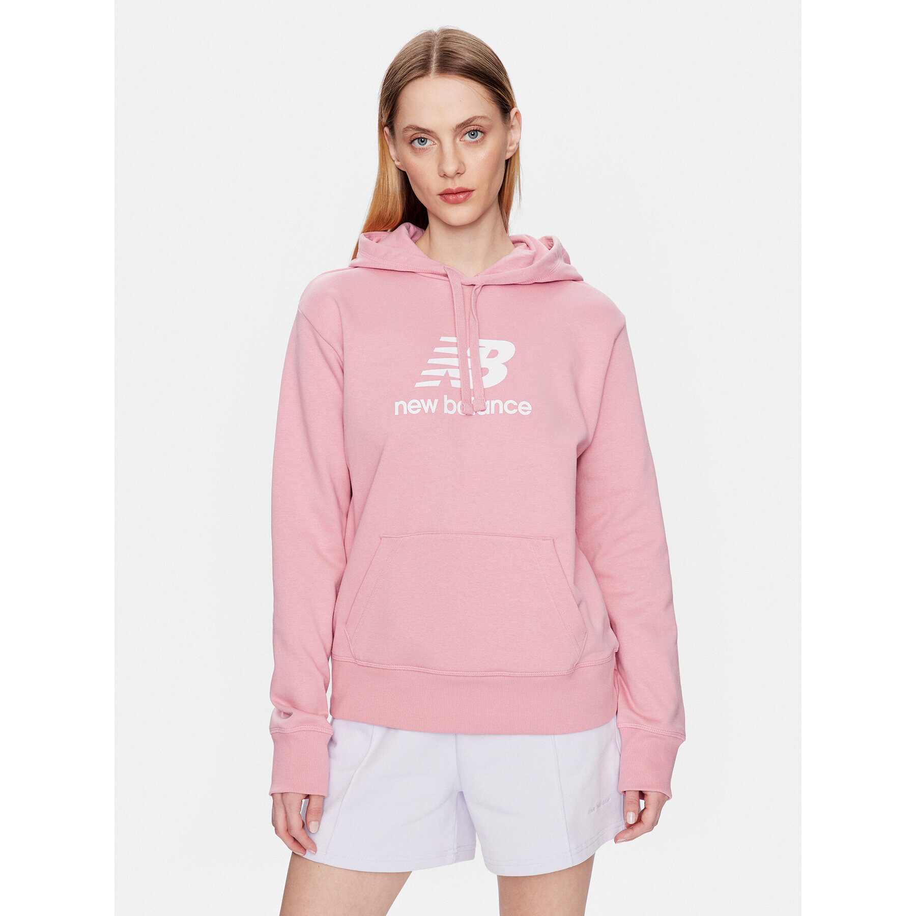 New Balance Суитшърт WT31533 Розов Relaxed Fit - Pepit.bg