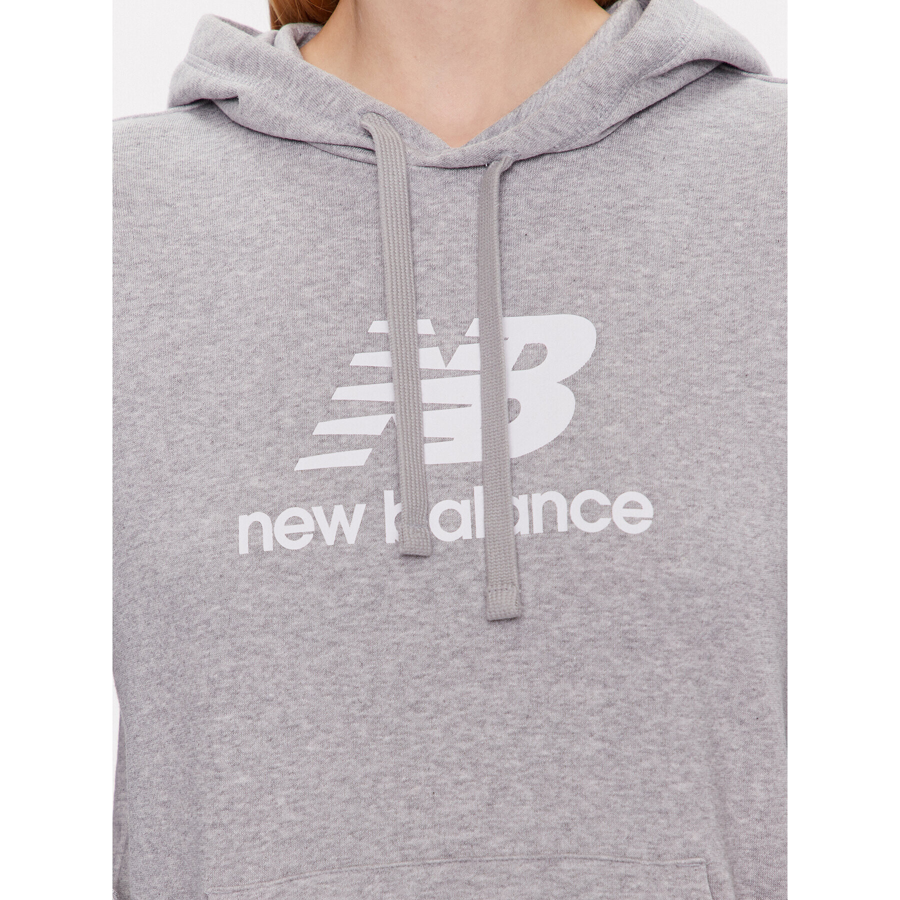 New Balance Суитшърт WT31533 Сив Relaxed Fit - Pepit.bg