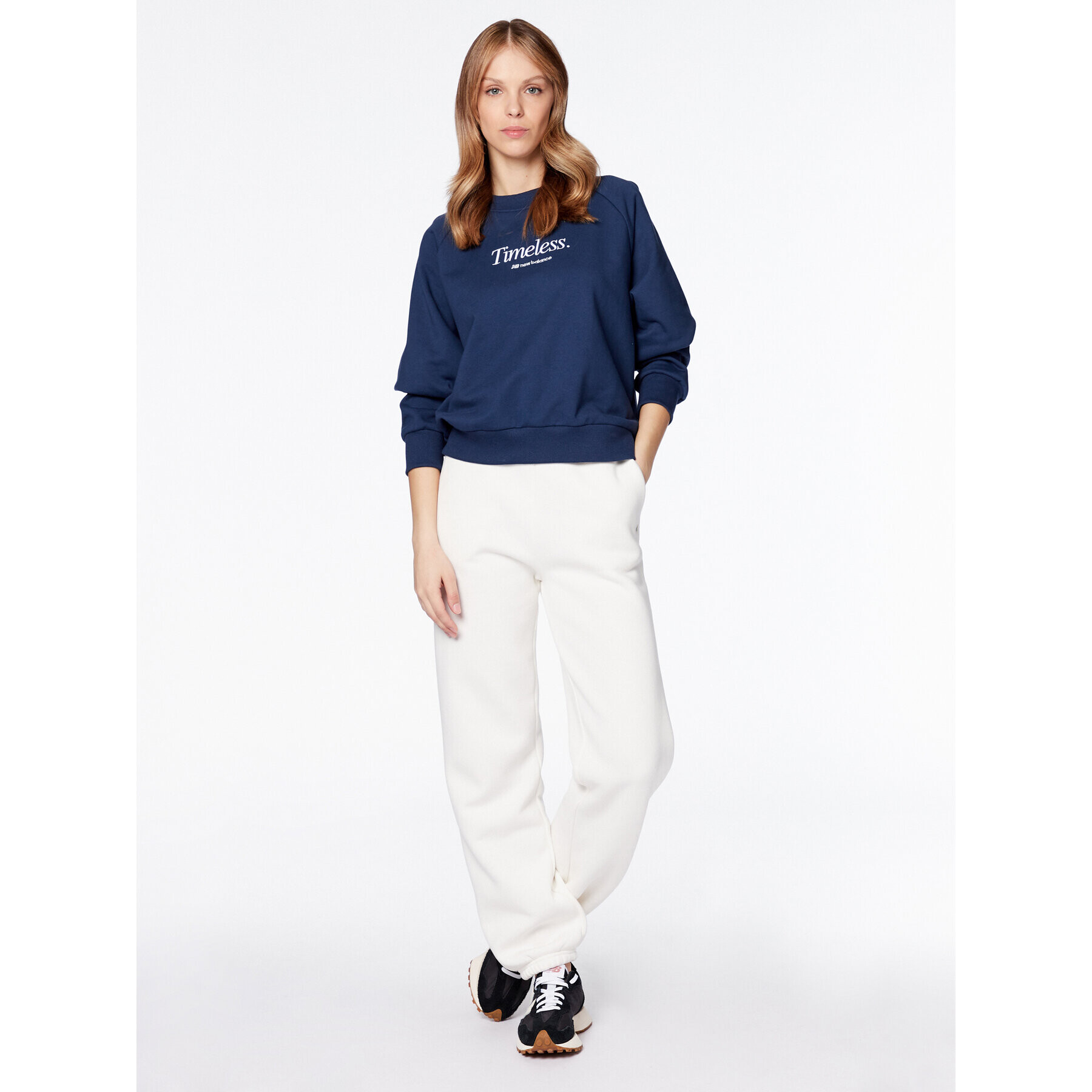 New Balance Суитшърт WT31557 Тъмносин Regular Fit - Pepit.bg